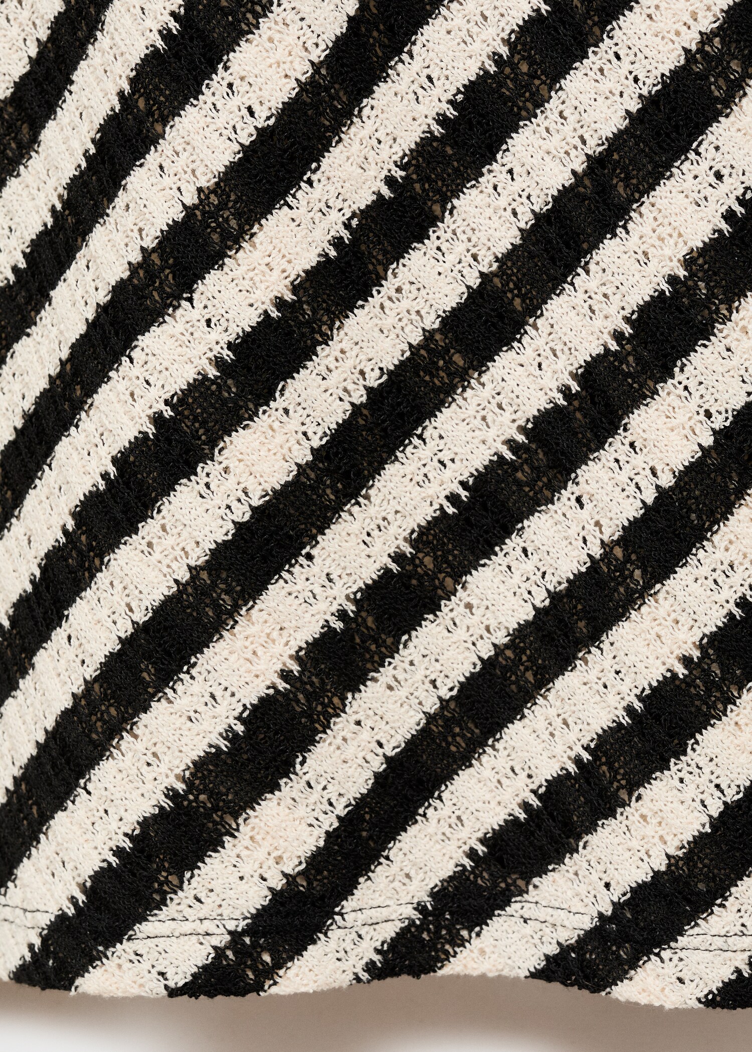 Long striped knitted skirt - Details of the article 0