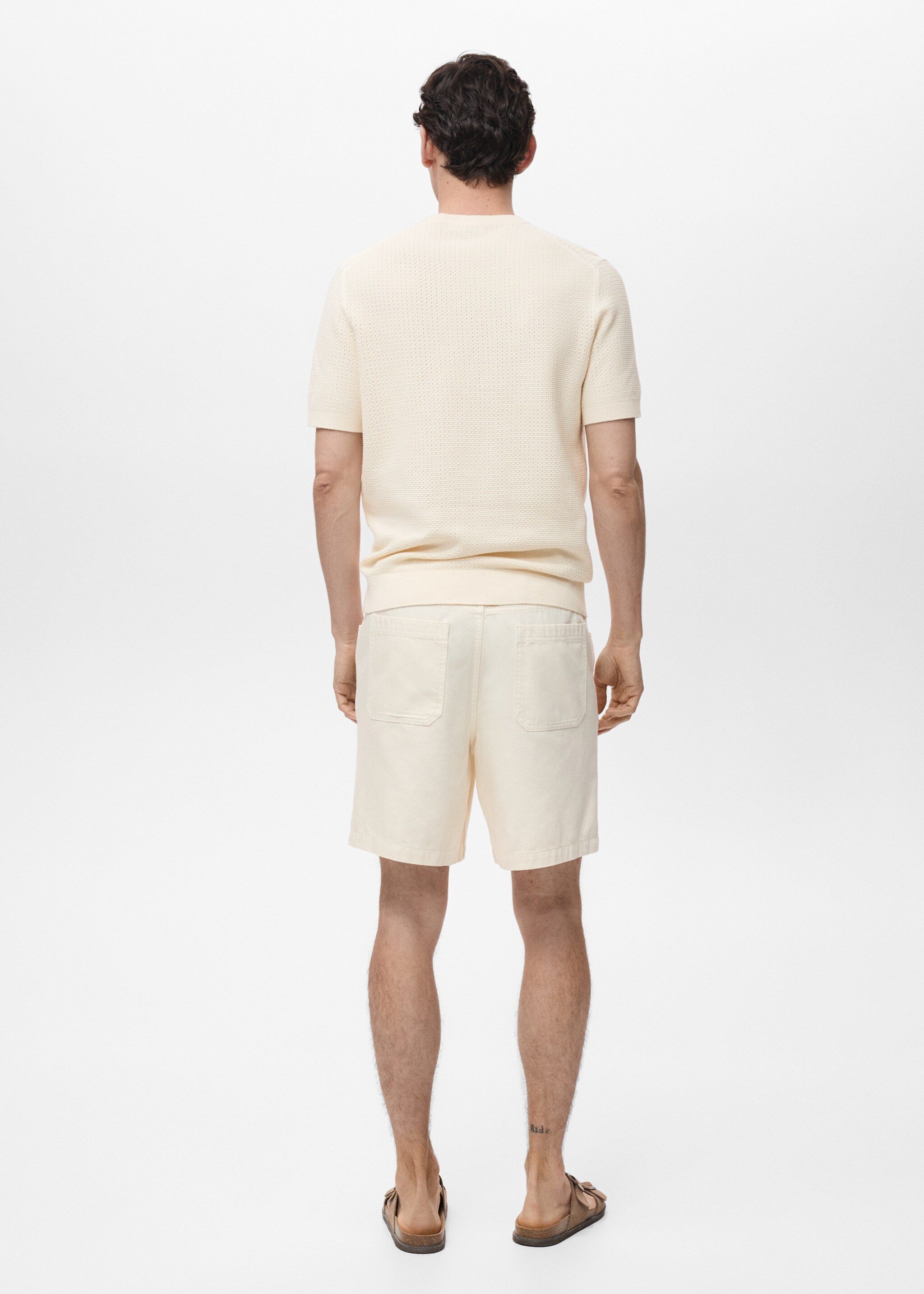 Camiseta algodón punto calado - Reverso del artículo