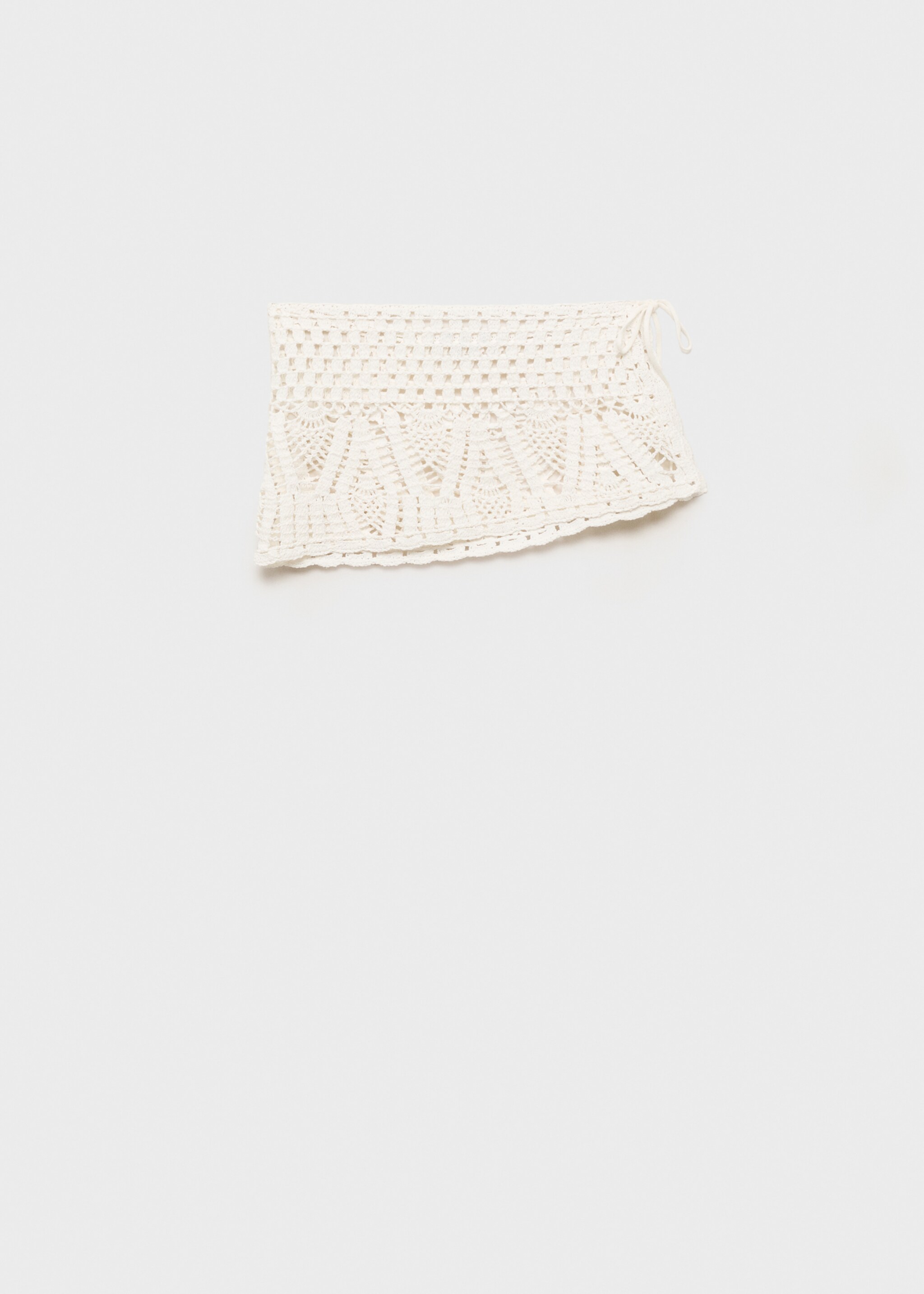 Crochet bow mini-skirt - Article without model