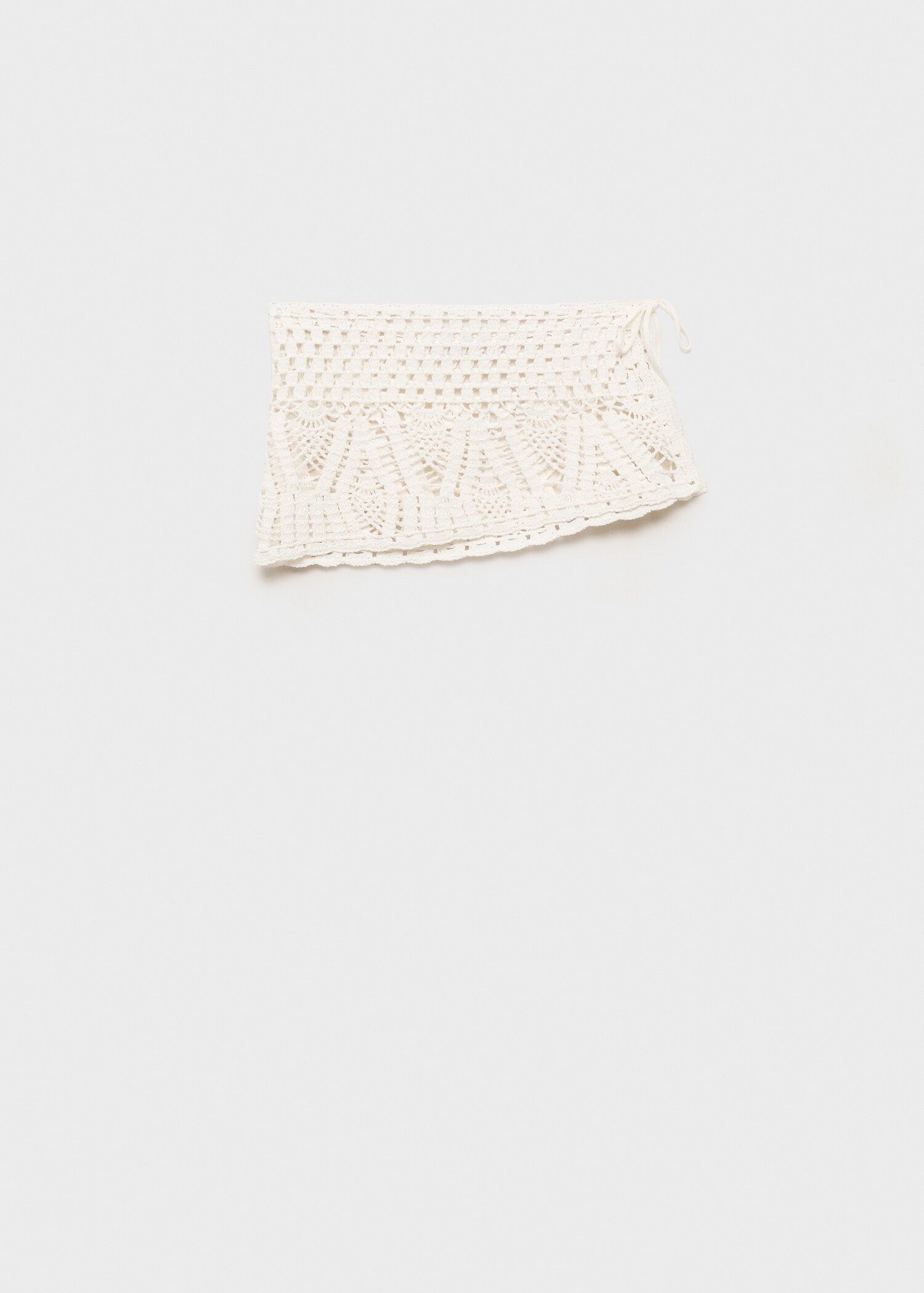 Crochet bow mini-skirt - Article without model