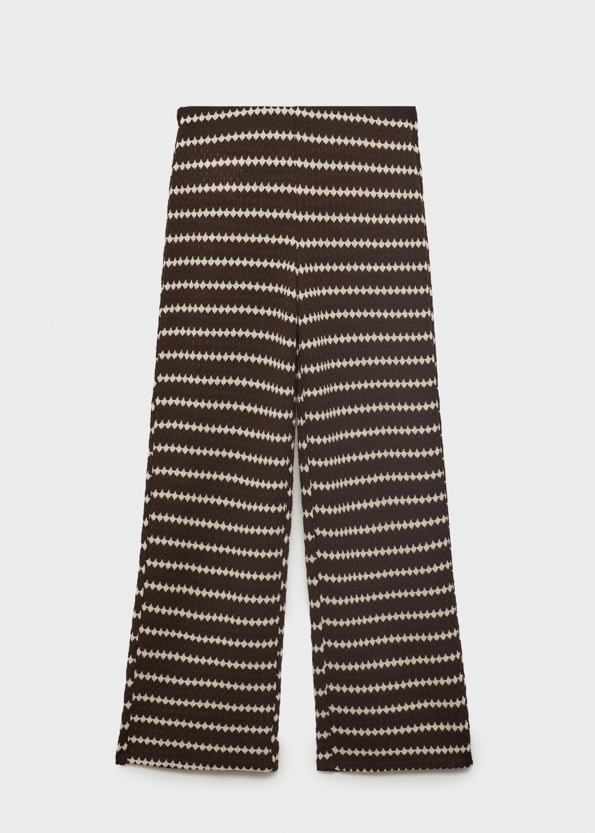 Knitted trousers with geometric print - สินค้าที่ไม่มีแบบ