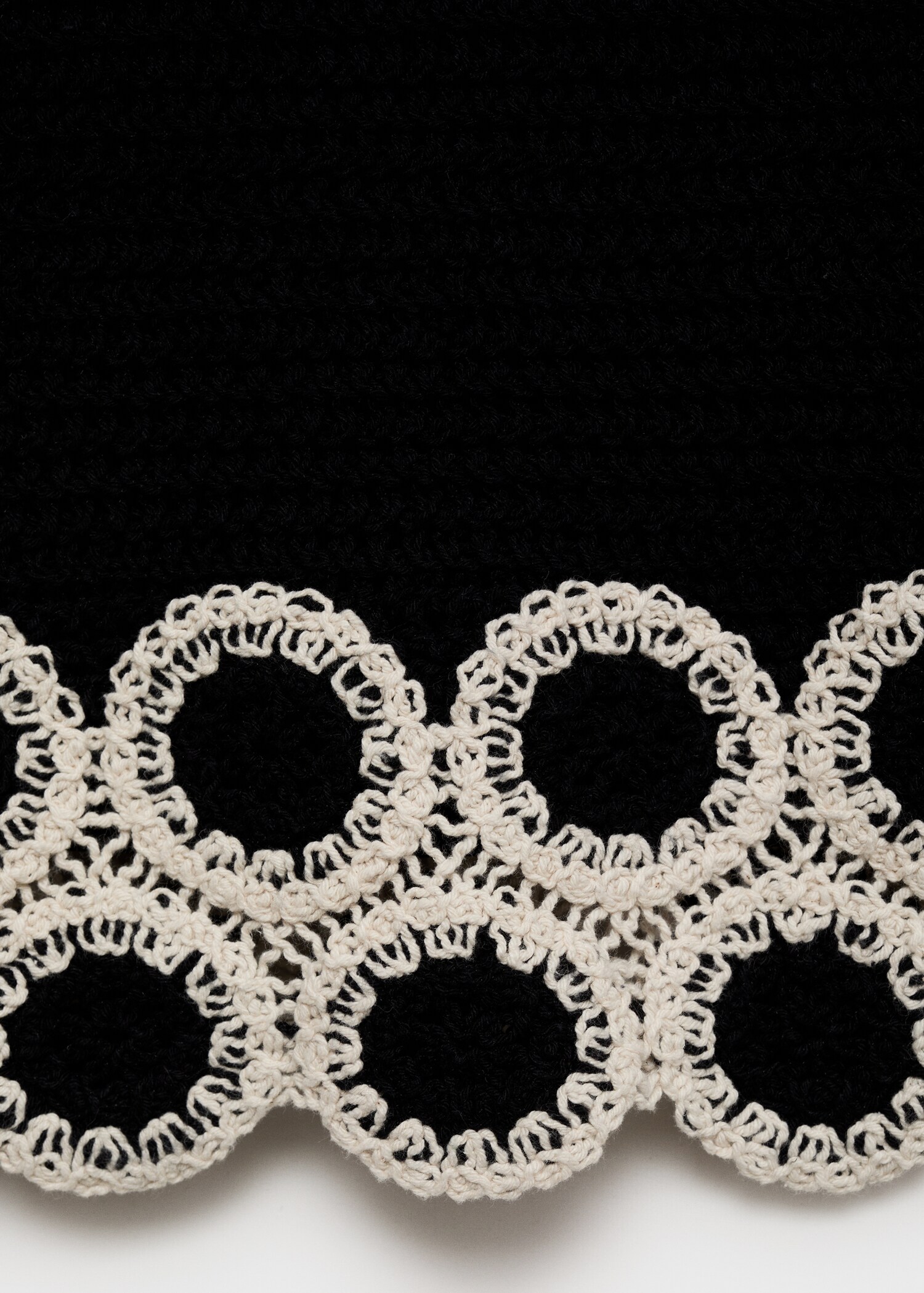 Circular-print crochet skirt - Details of the article 0