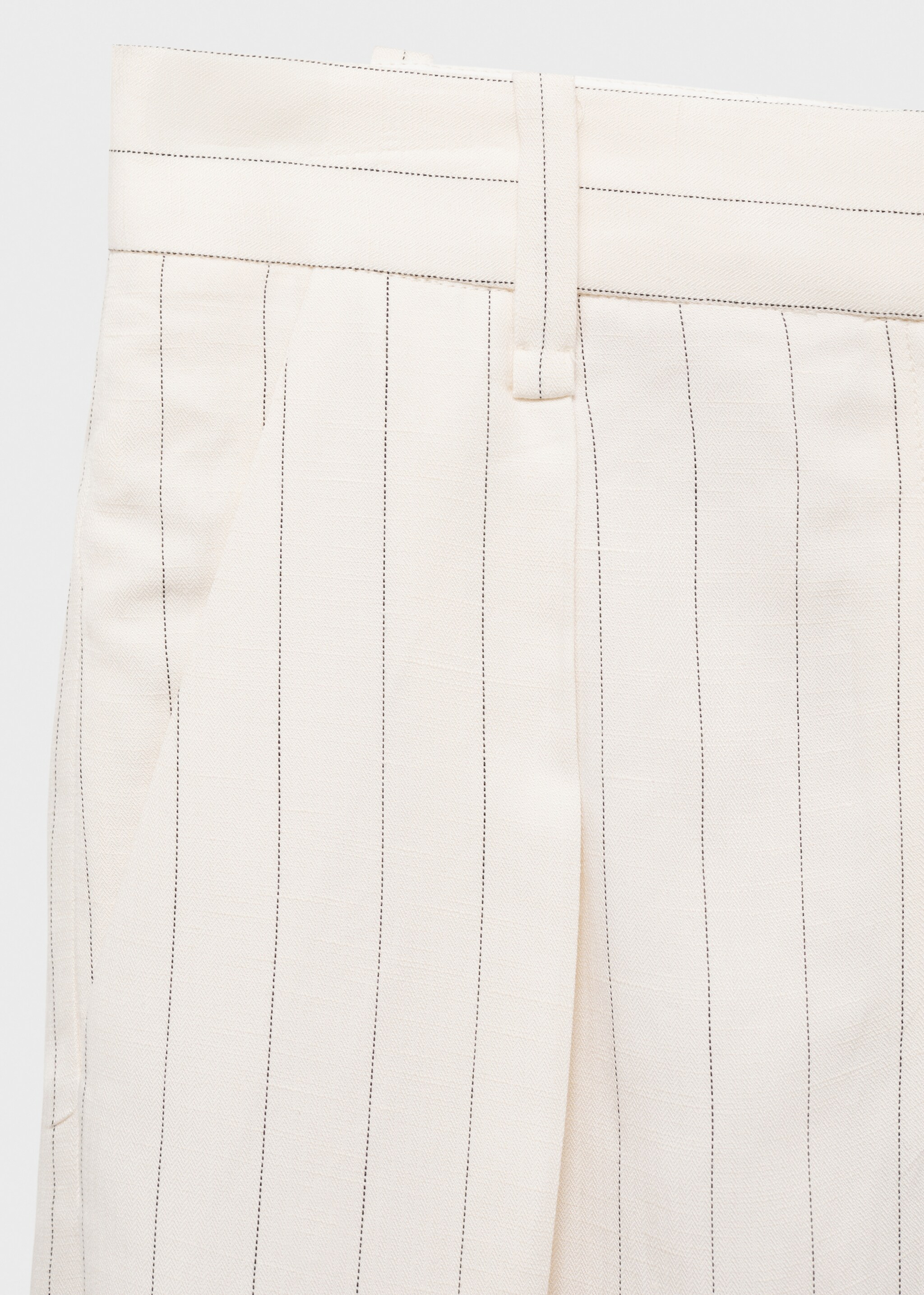 Striped linen-blend bermuda shorts - Details of the article 8