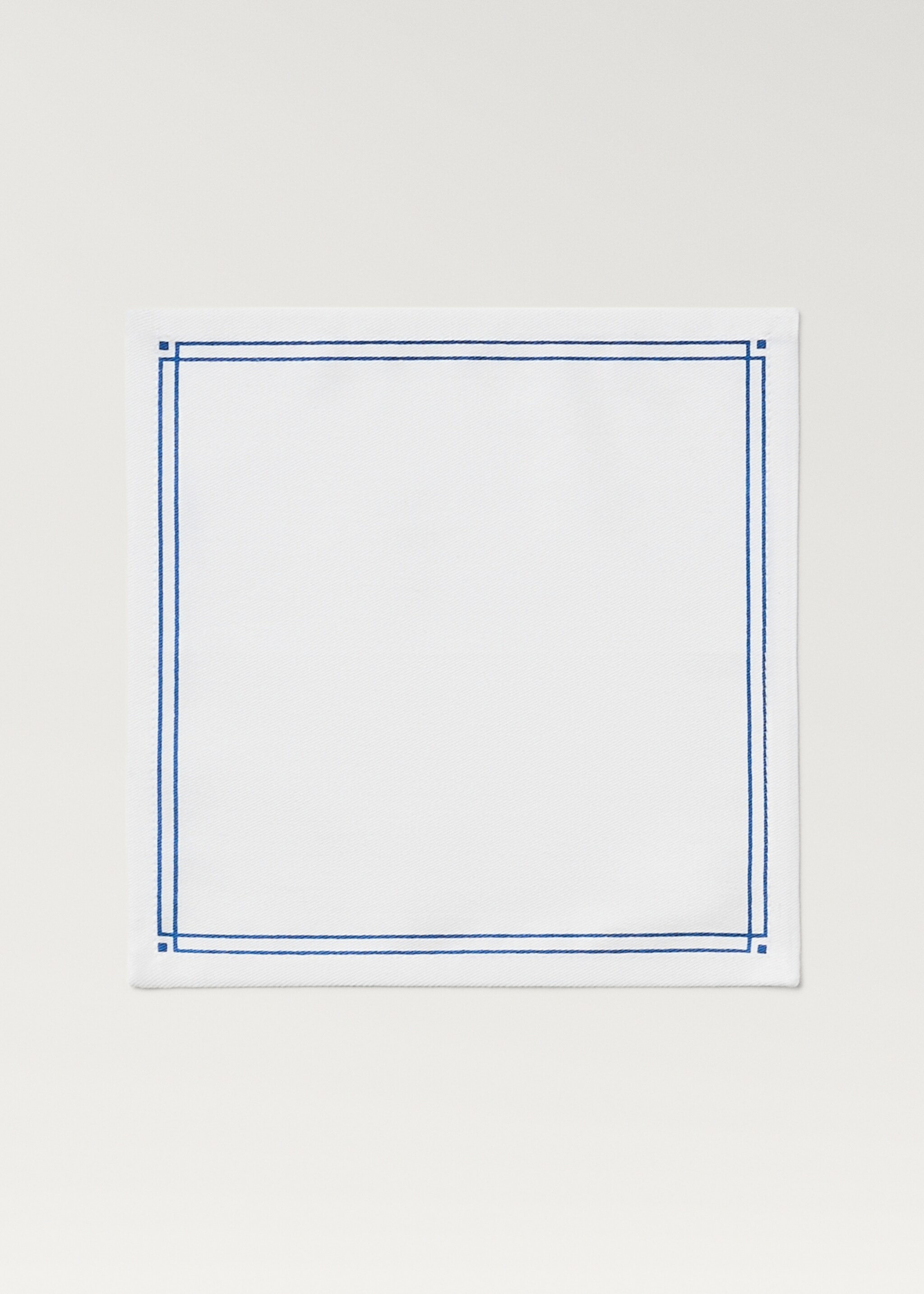 Printed cotton napkins - Article without model, Blue. Ref: 87079404-00.