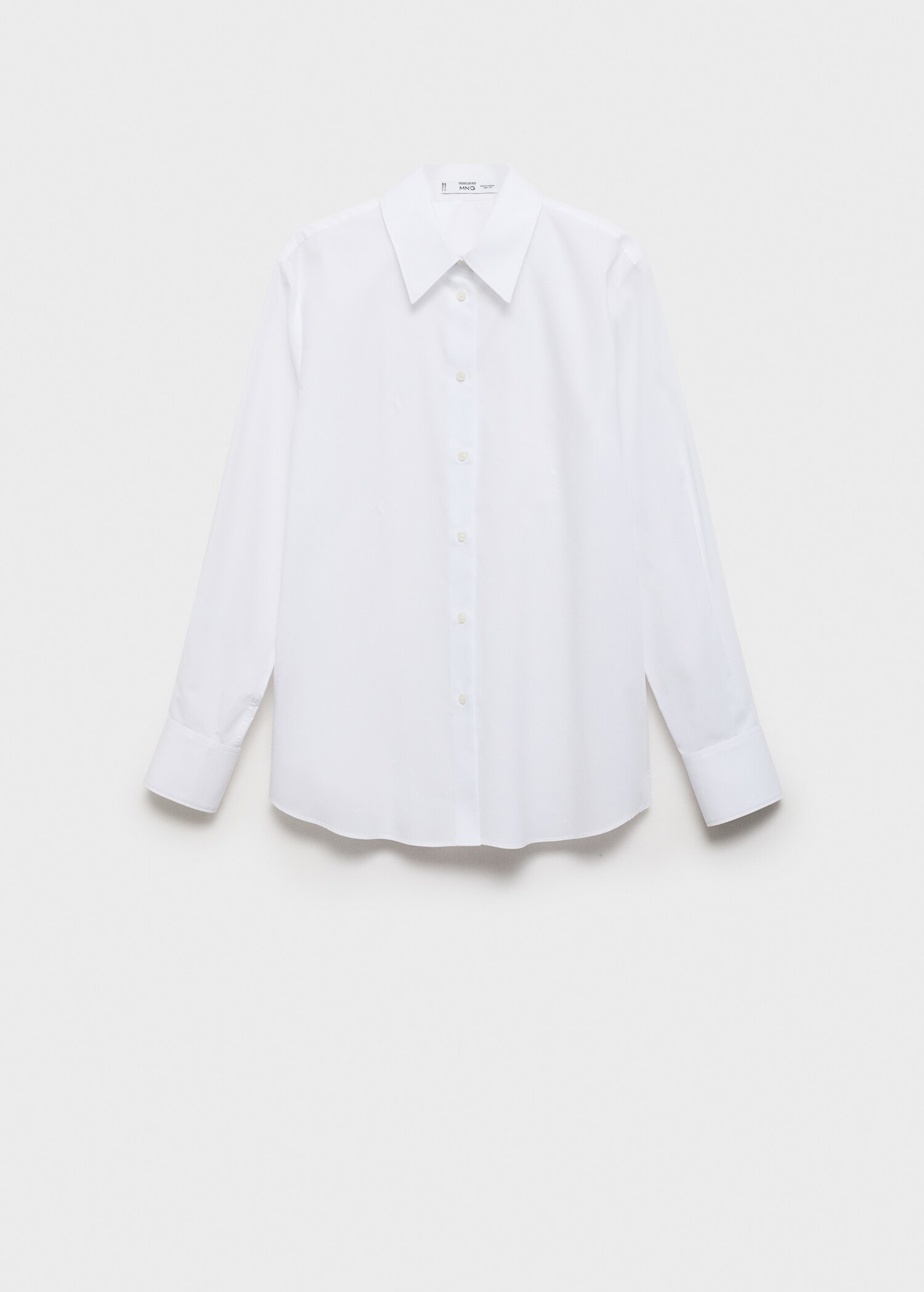 Regular cotton lyocell-blend shirt - Article without model