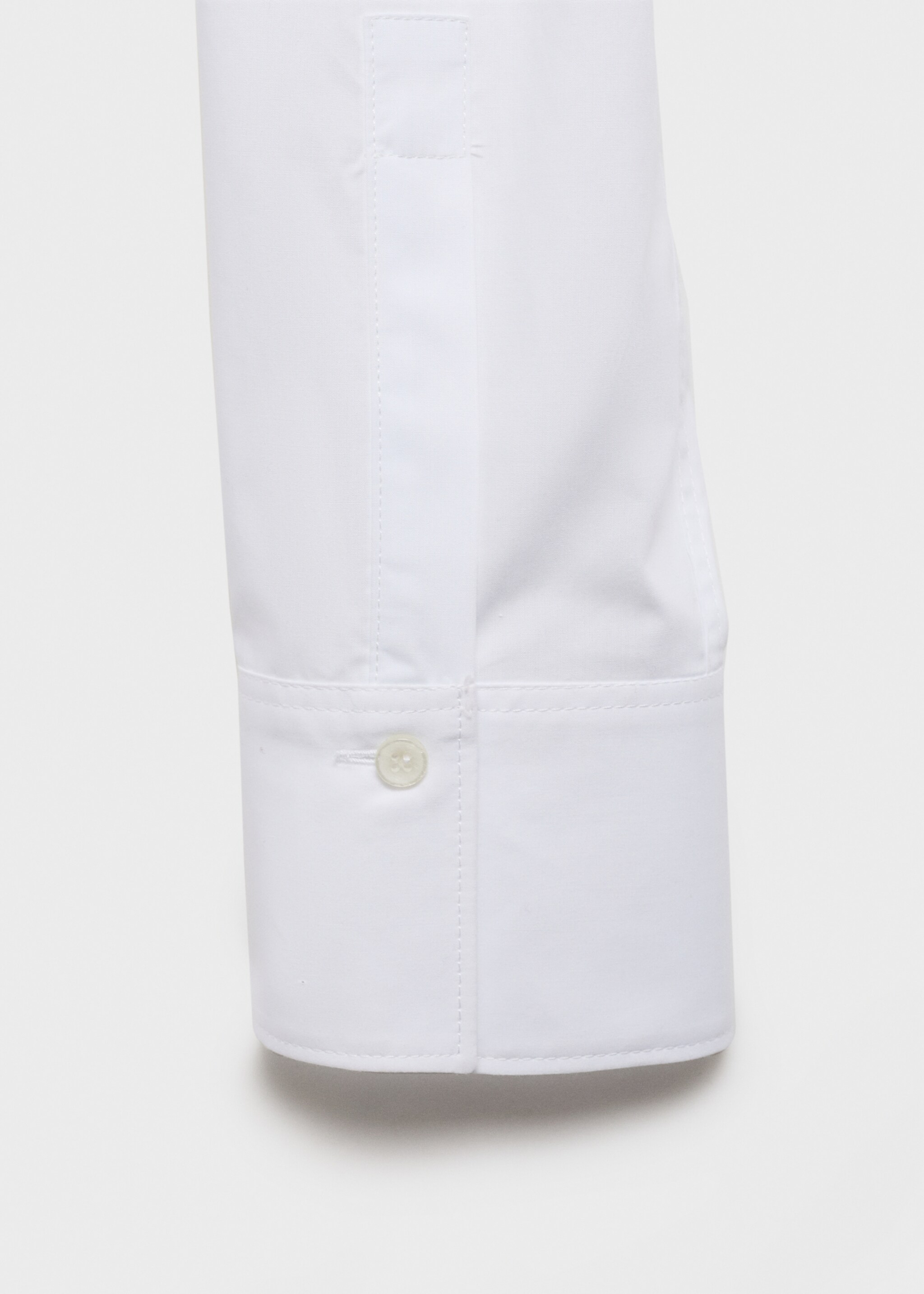 Regular cotton lyocell-blend shirt - Details of the article 0