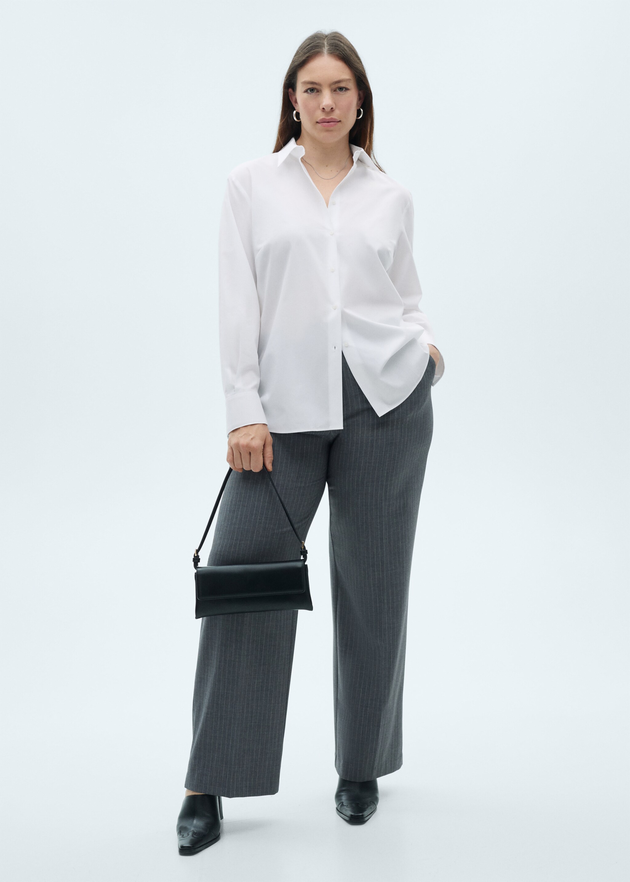 Regular cotton lyocell-blend shirt - Details of the article 3