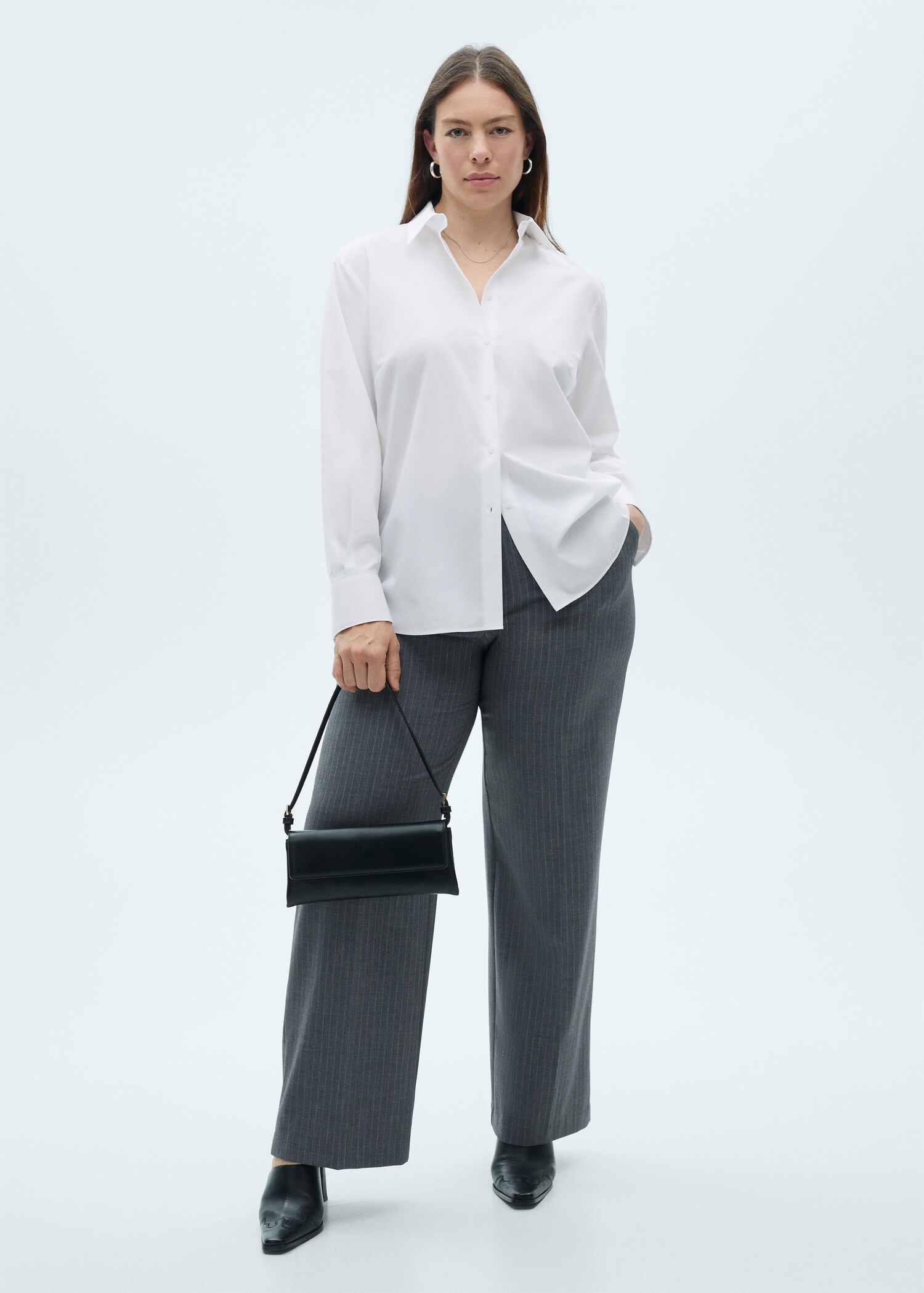 Regular cotton lyocell-blend shirt - Details of the article 3