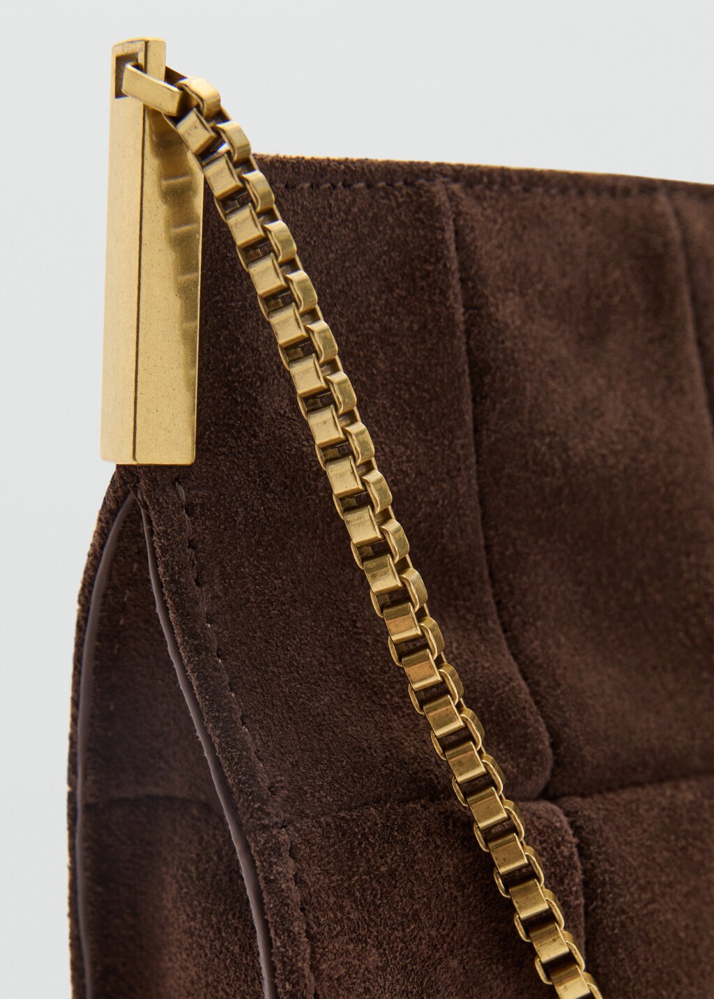 Mango chain leather bag clearance