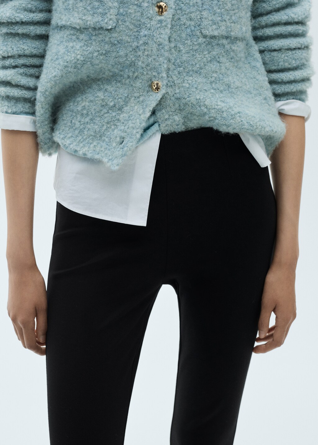 Mid-rise skinny leggings