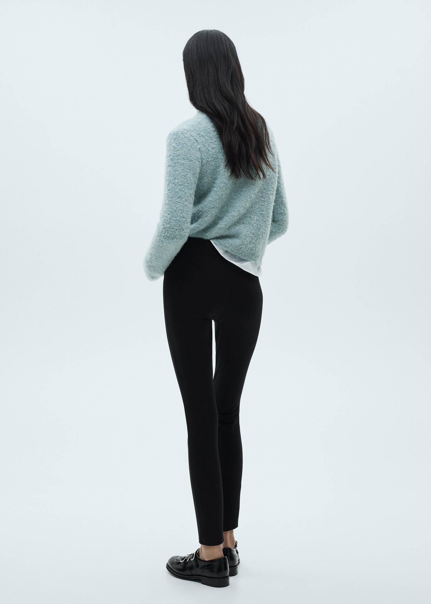 Leggings skinny tiro medio - Reverso del artículo