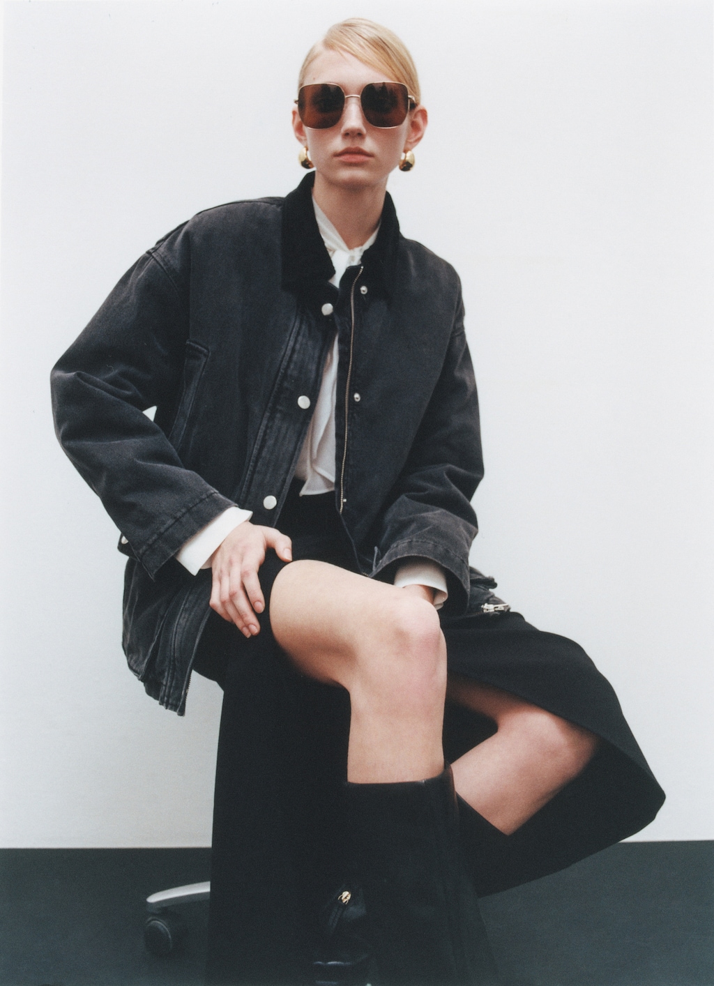 Jacket with corduroy collar pockets - Women | MANGO USA Jacket with corduroy collar pockets - Women | MANGO USA