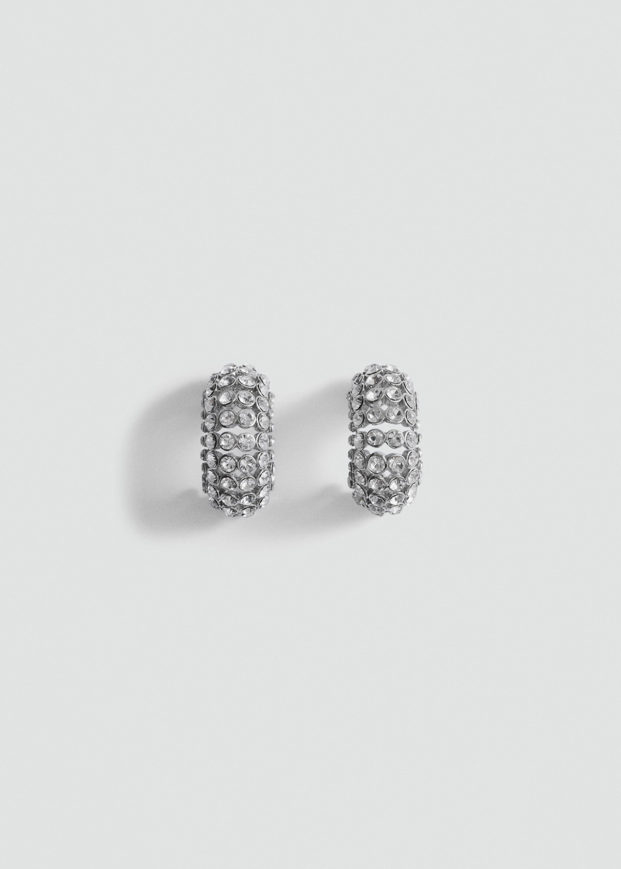 Semi-ring crystal earrings - Article without model
