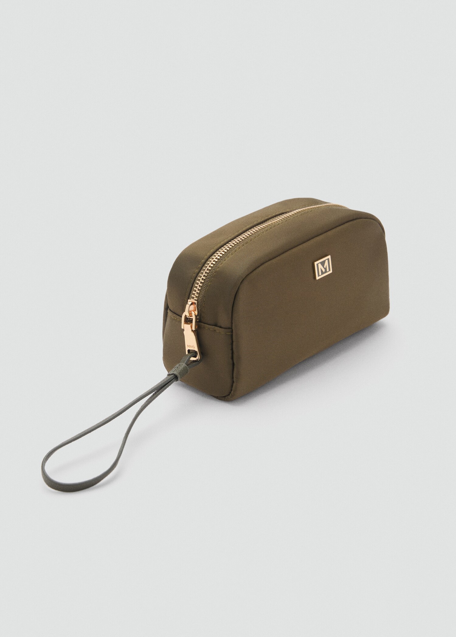 Zipped nylon cosmetics bag - Medium plane