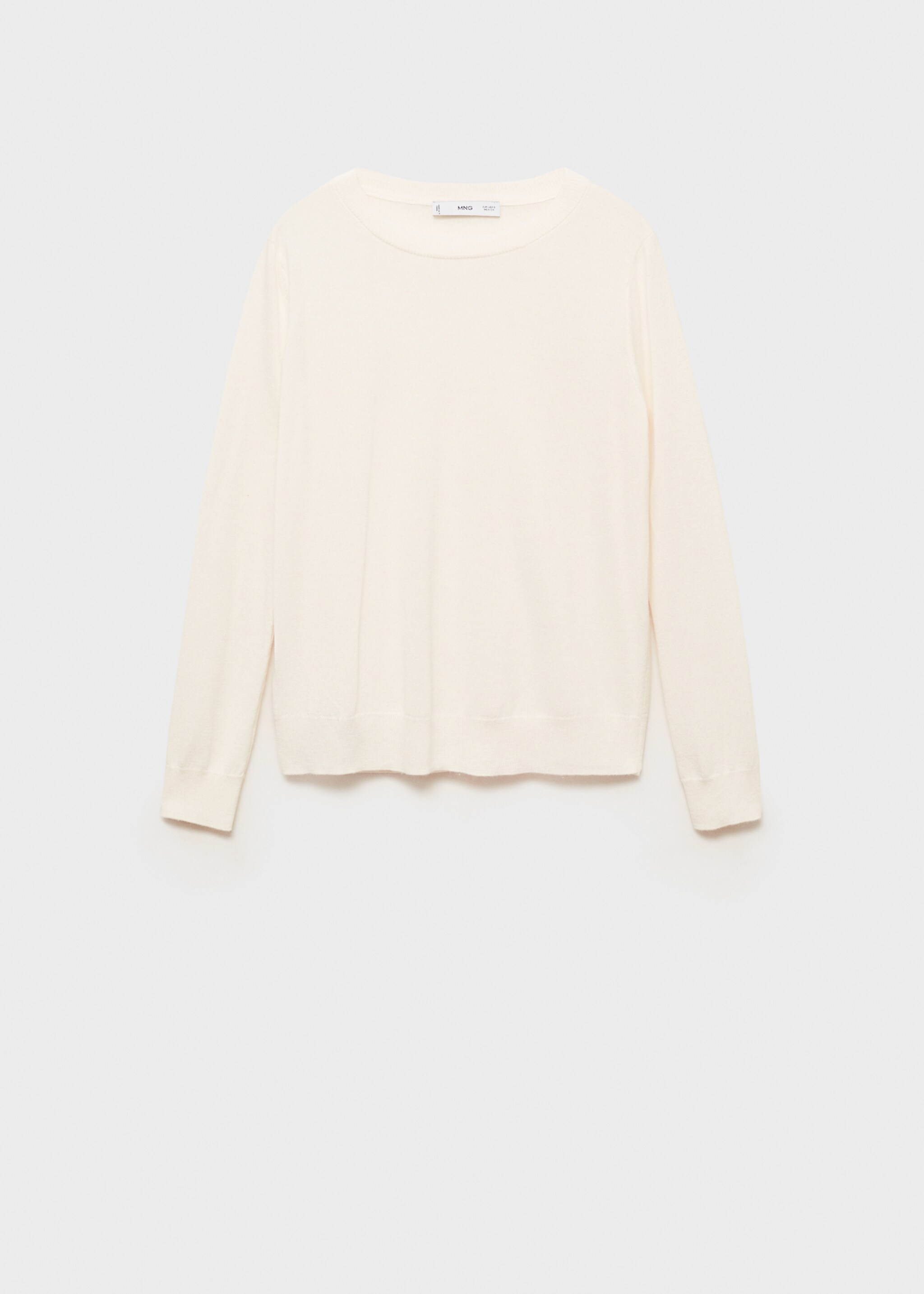 Jersey mezcla lana cuello redondo - Artículo sin modelo