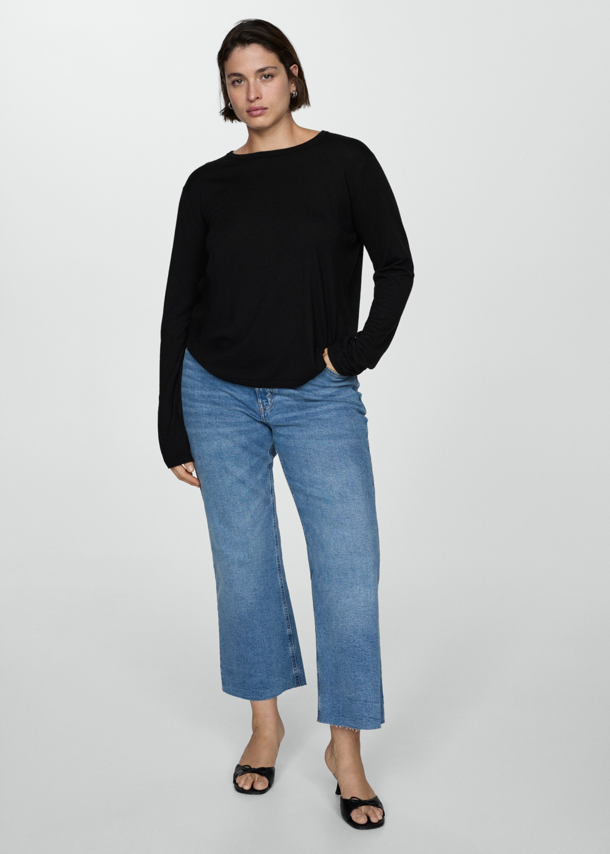 Wool-blend round-neck sweater - Details of the article 3