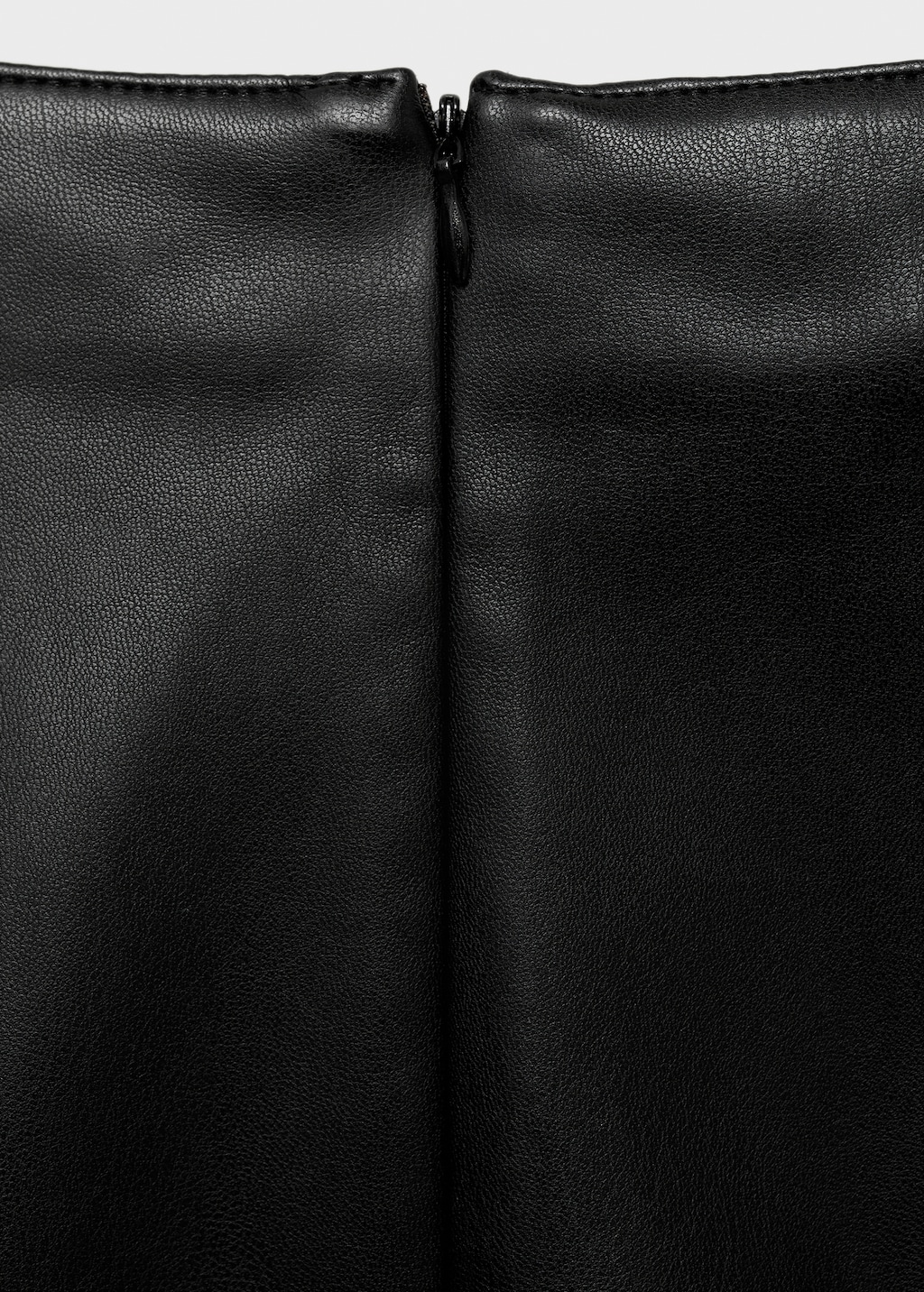 Faux-leather pencil skirt