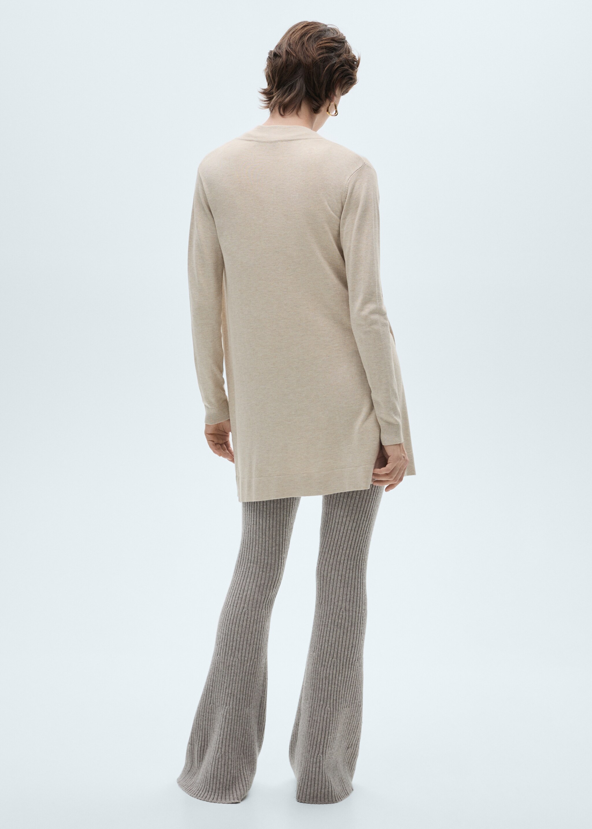 Fine-knit cardigan - Reverse of the article