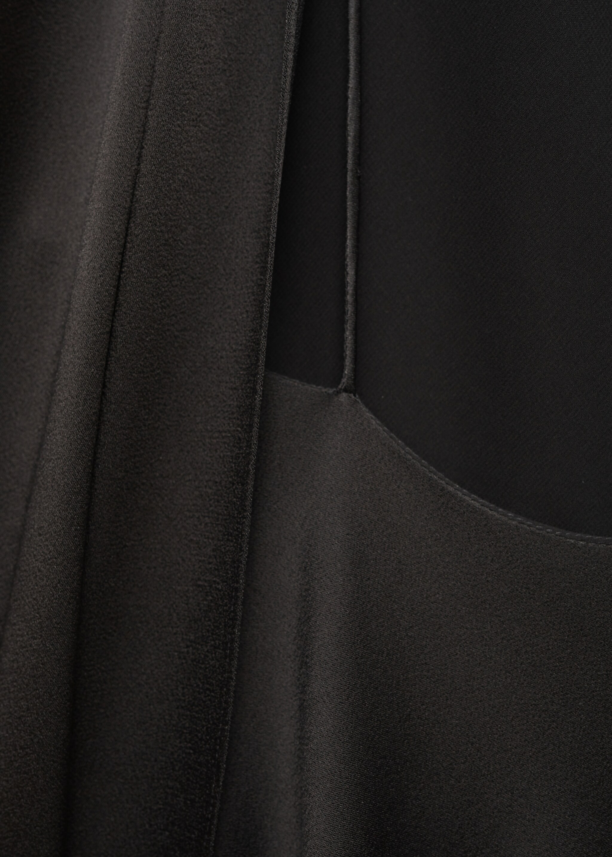 Asymmetrical bow-neck dress - Details of the article 0