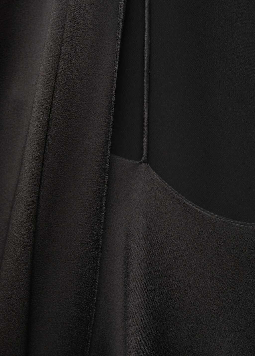 Asymmetrical bow-neck dress