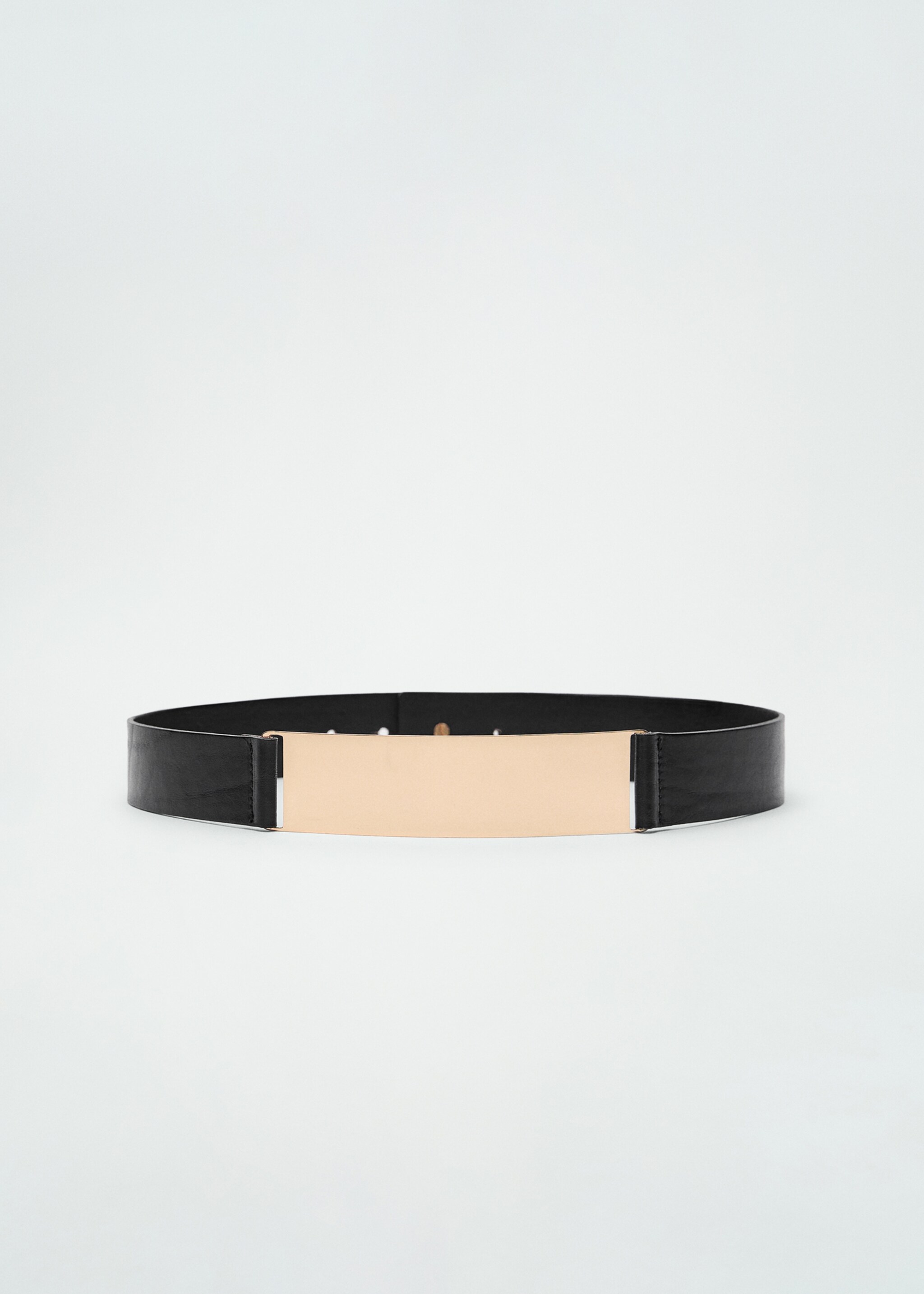 Maxi leather belt with metallic detail - Article without model