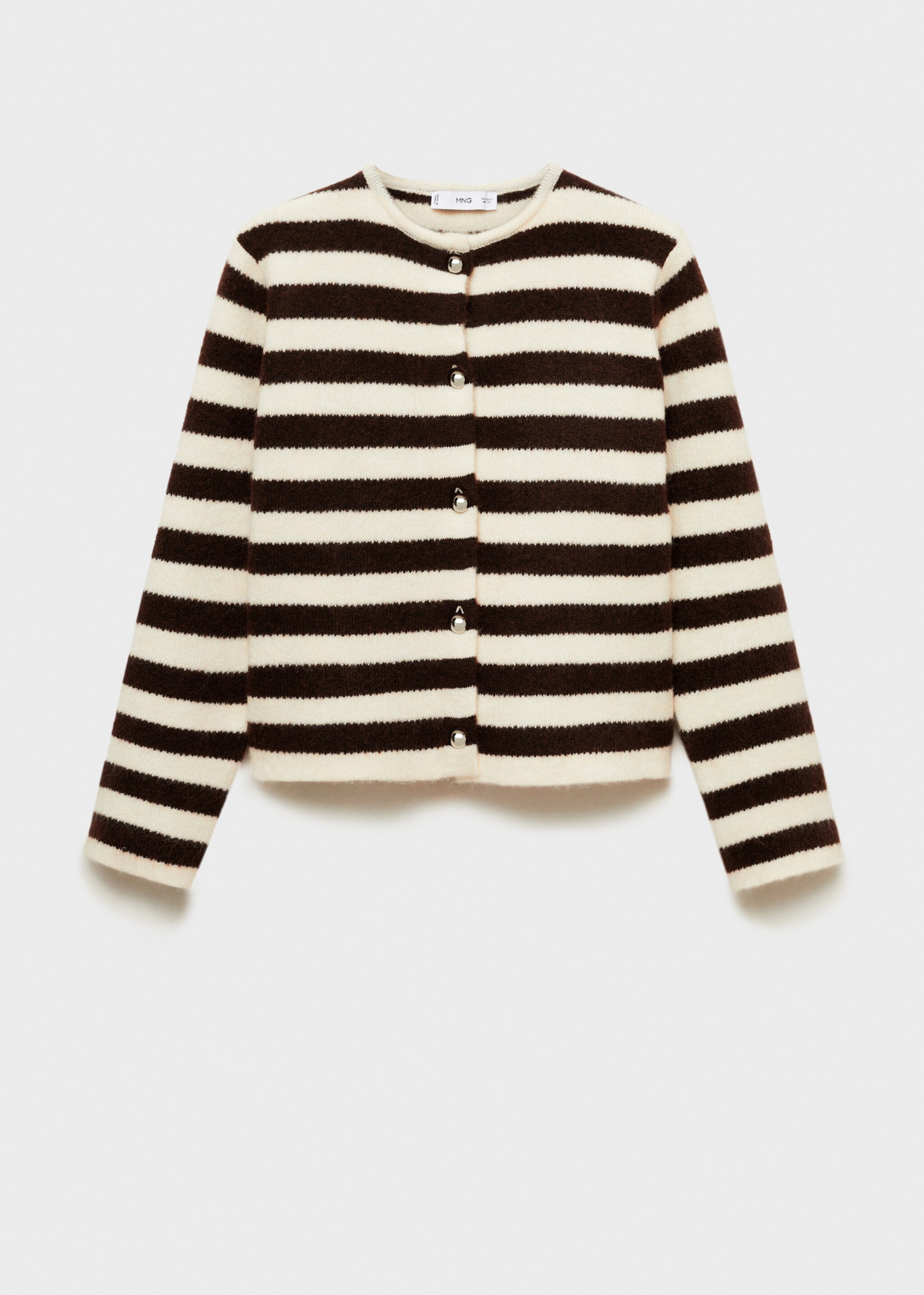 Striped cardigan with buttons - Article without model