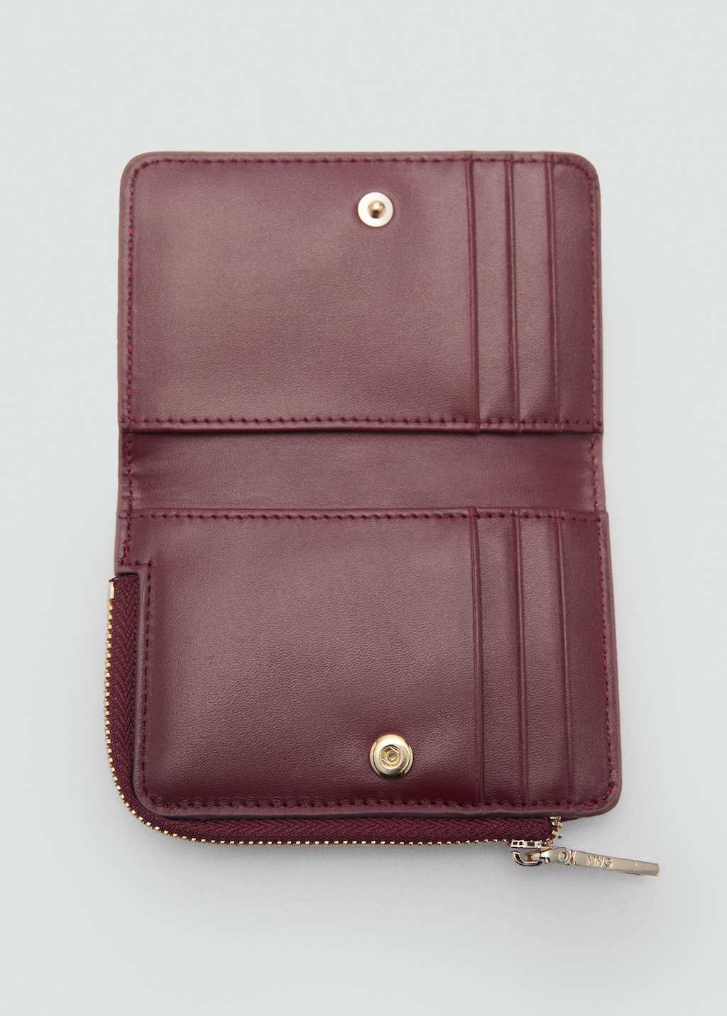 Mango croc effect zipper purse hotsell