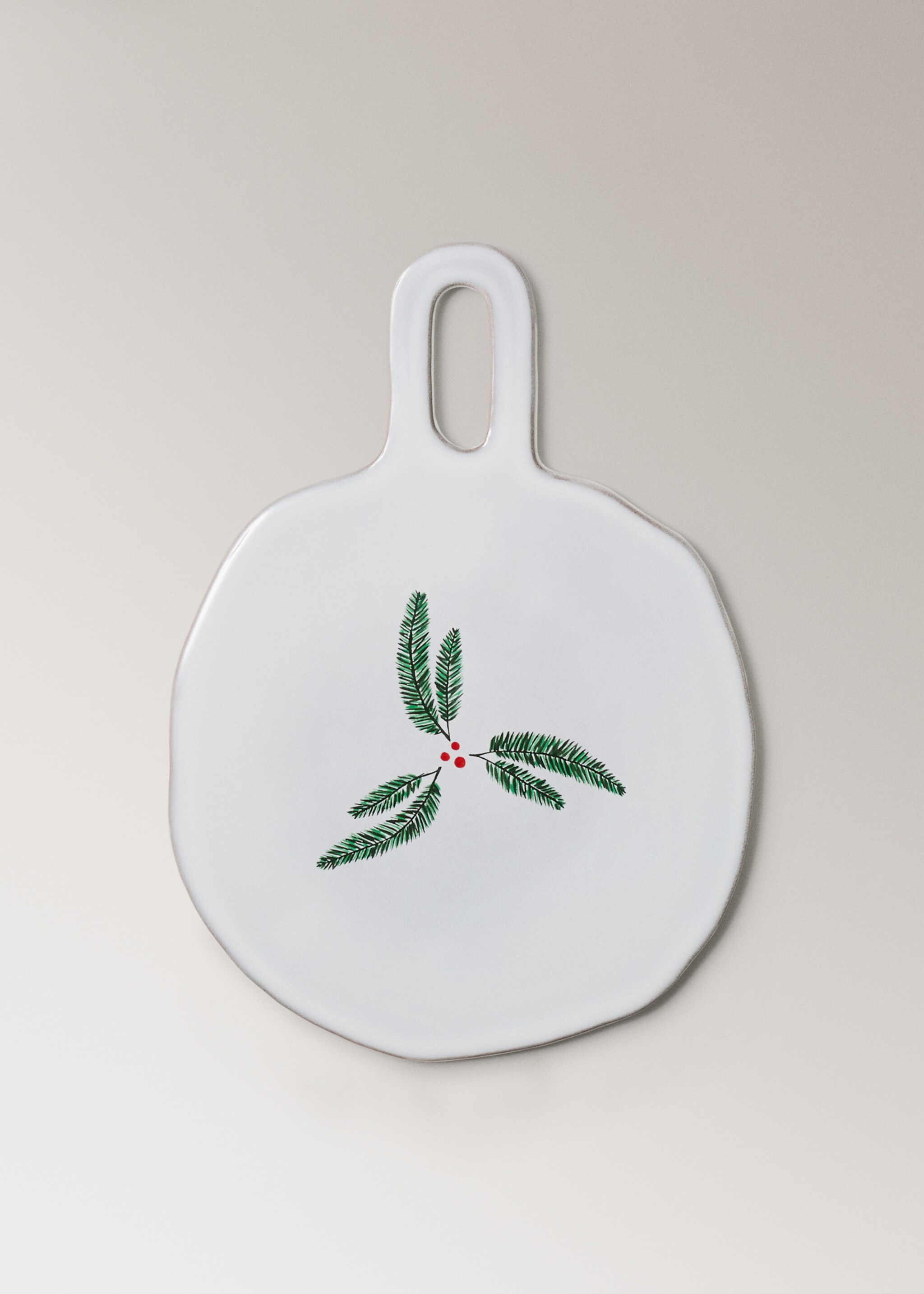 Handbemalter runder Keramikbrunnen - Artikel ohne Model, Weiß. Ref: 87080459-00.