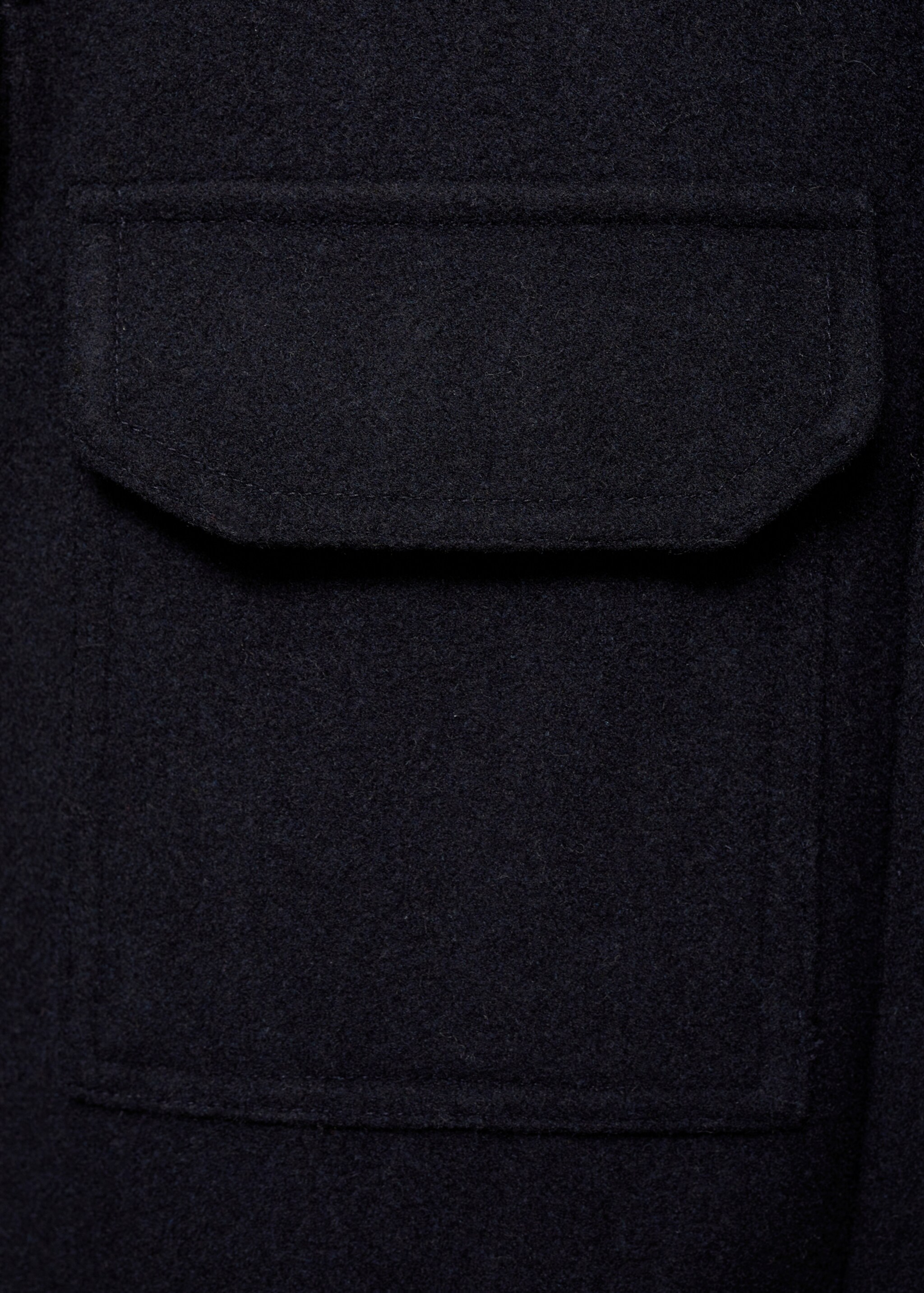 Flannel wool-blend overshirt - Details of the article 0