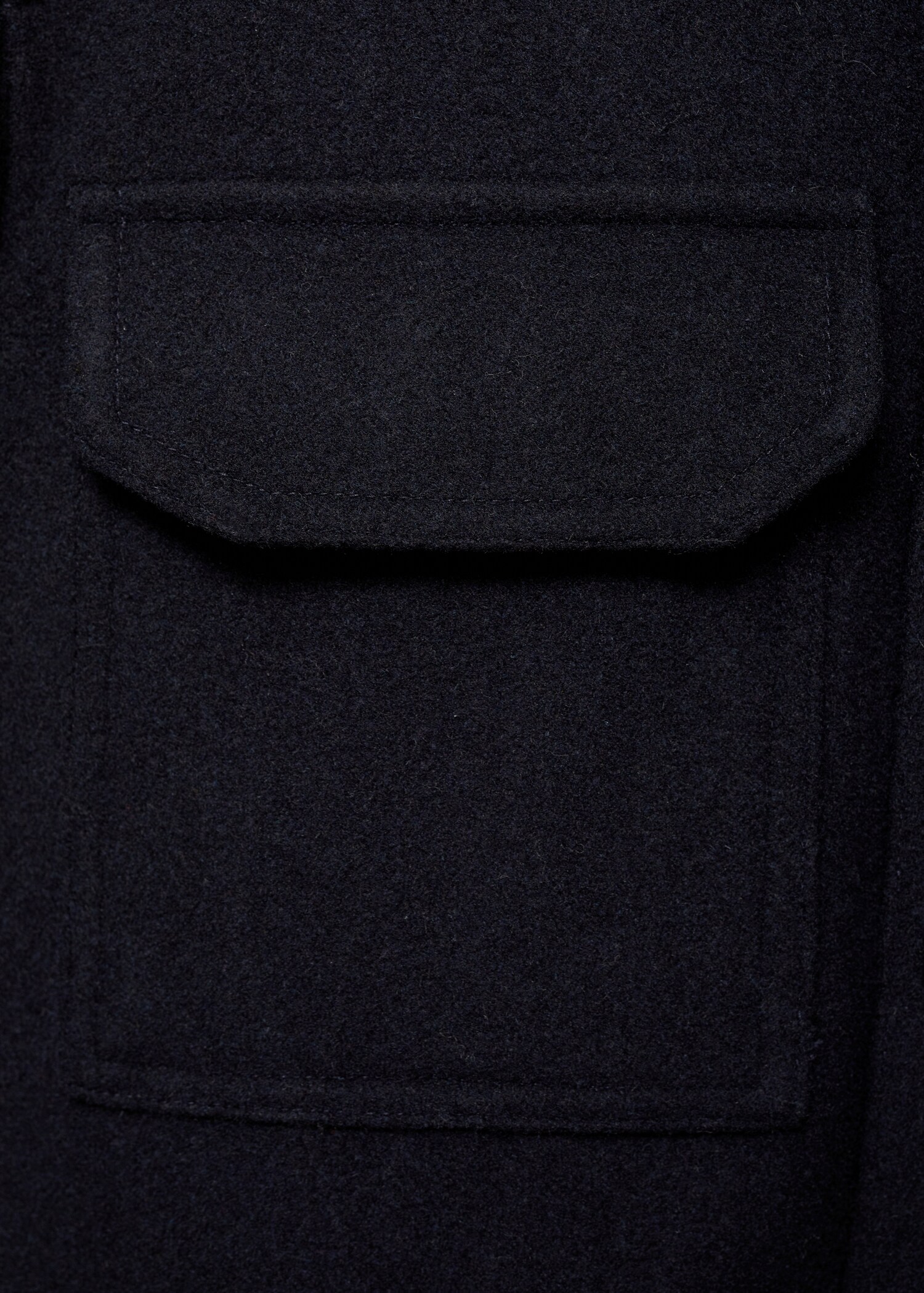 Flannel wool-blend overshirt - Details of the article 0