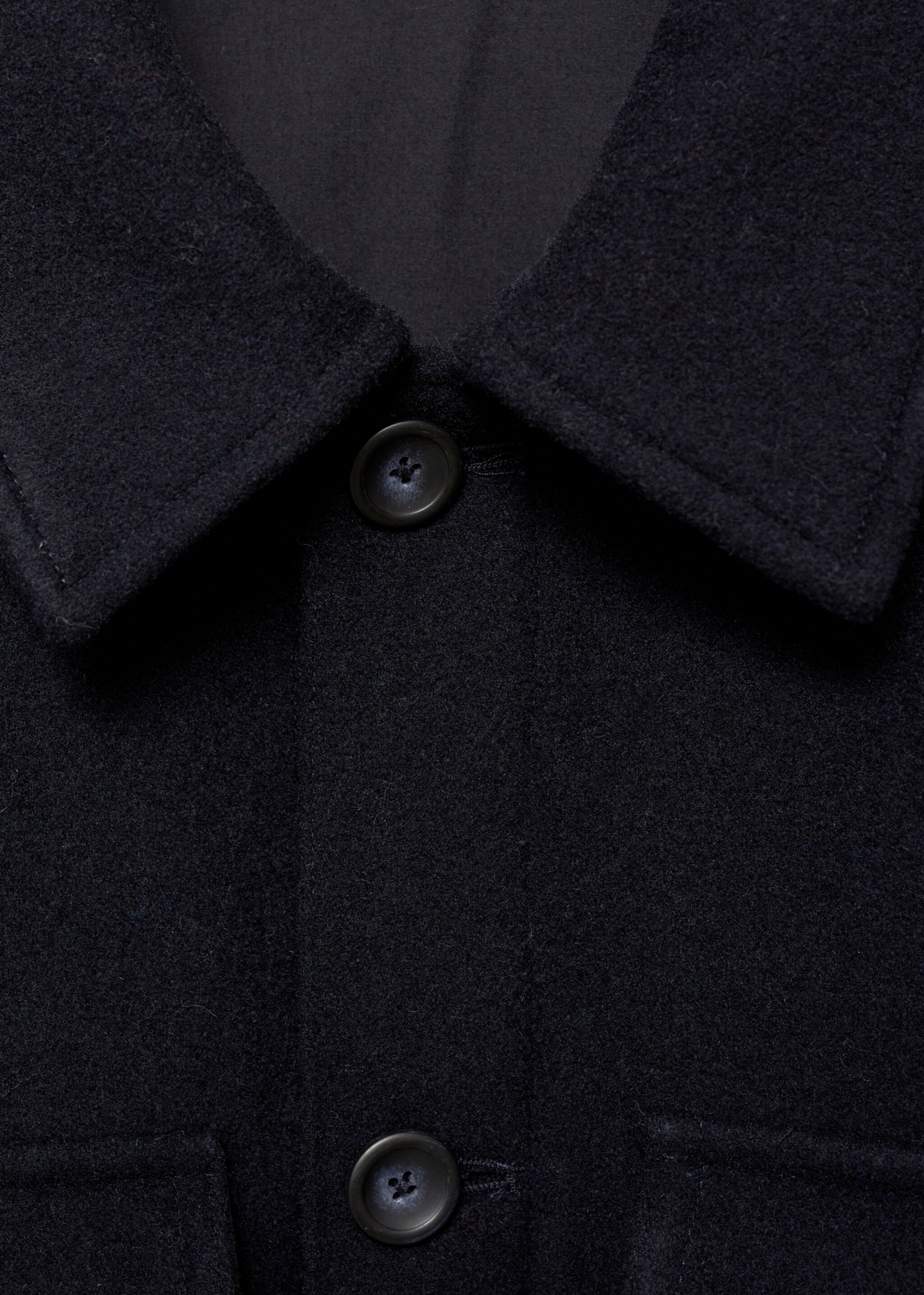 Flannel wool-blend overshirt - Details of the article 8