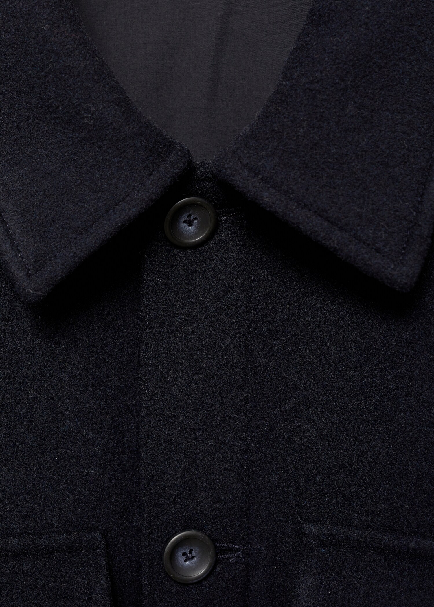 Flannel wool-blend overshirt - Details of the article 8