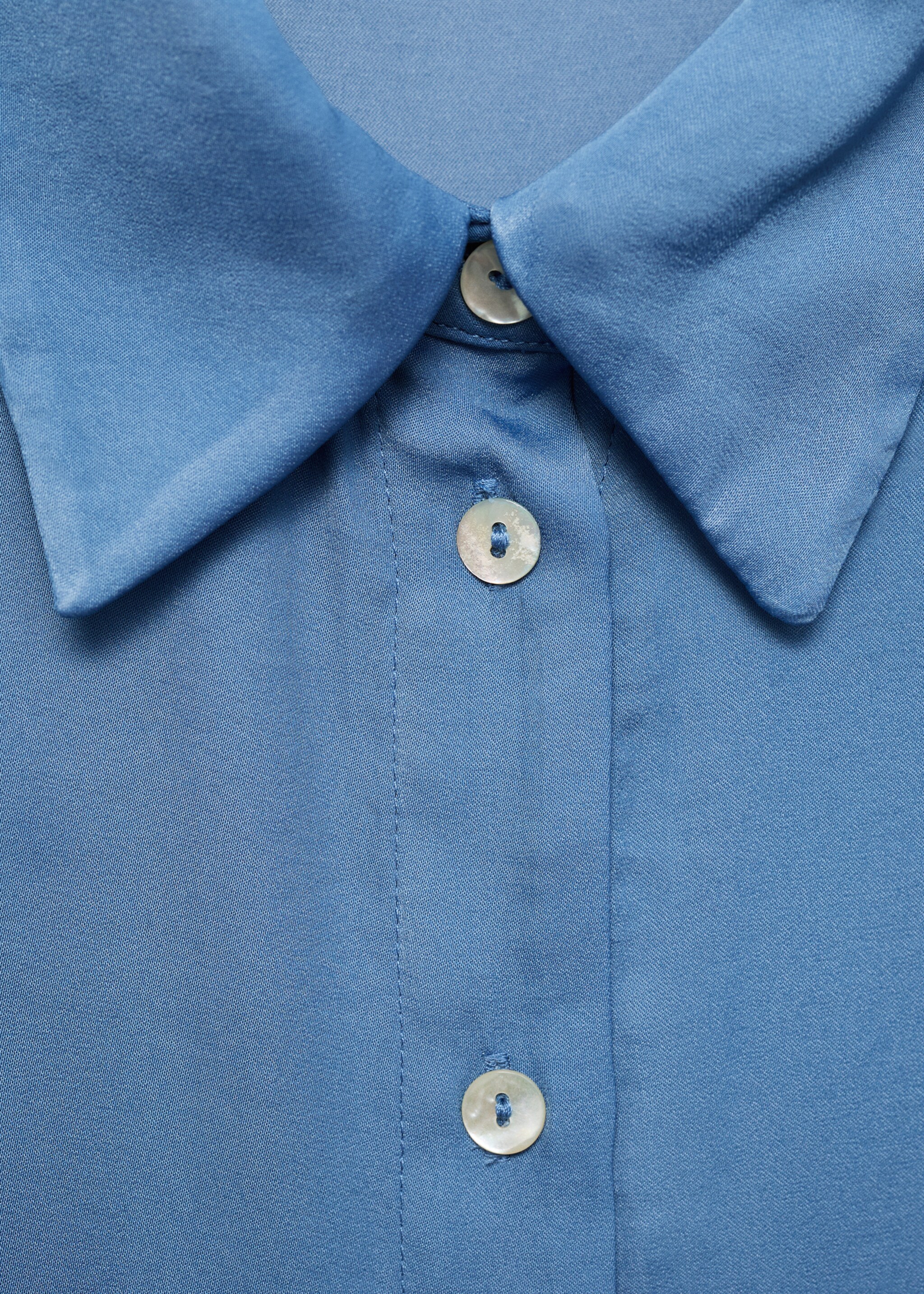 Satin short sleeve shirt - Details of the article 8