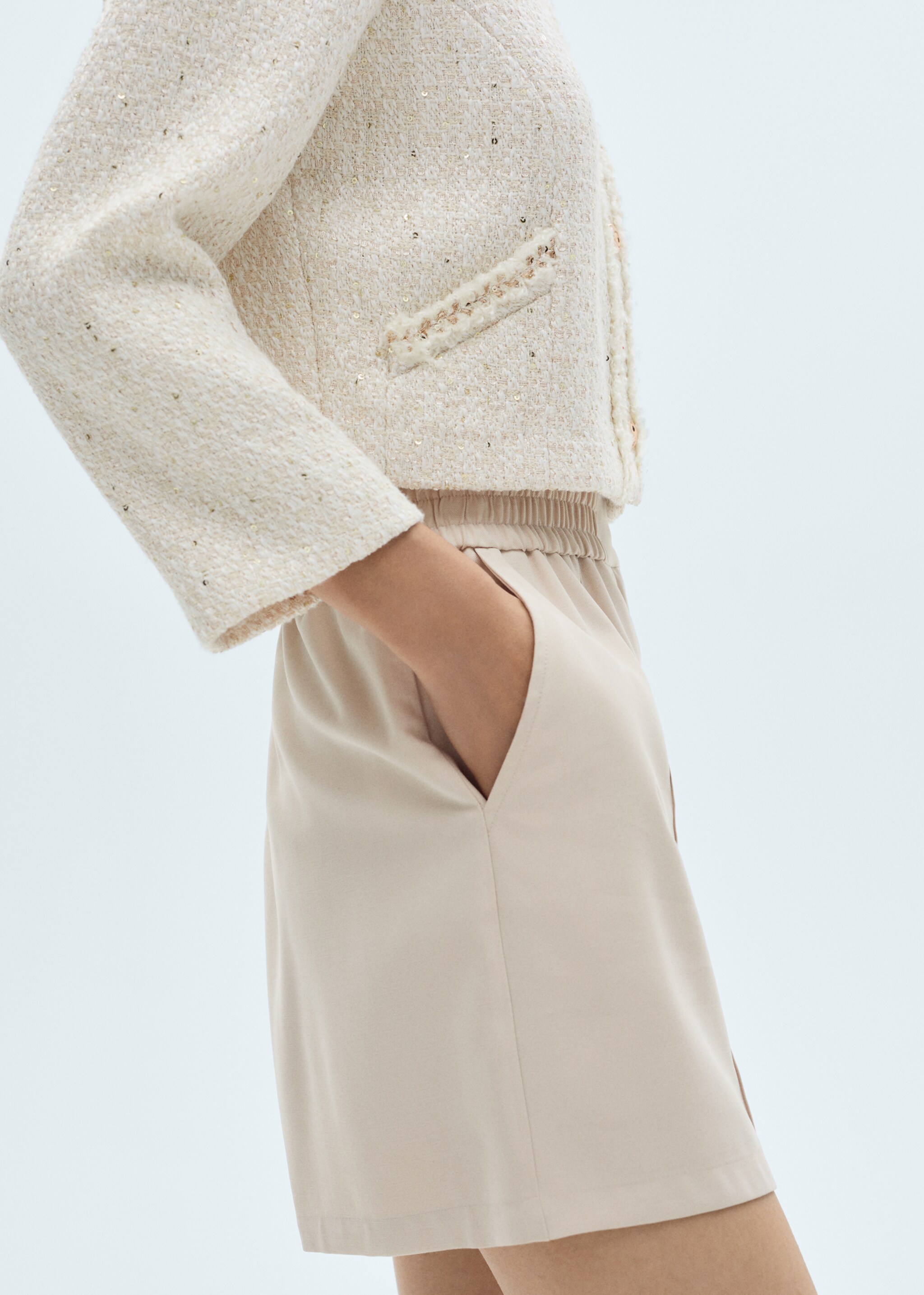 Elastic waist shorts - Details of the article 6