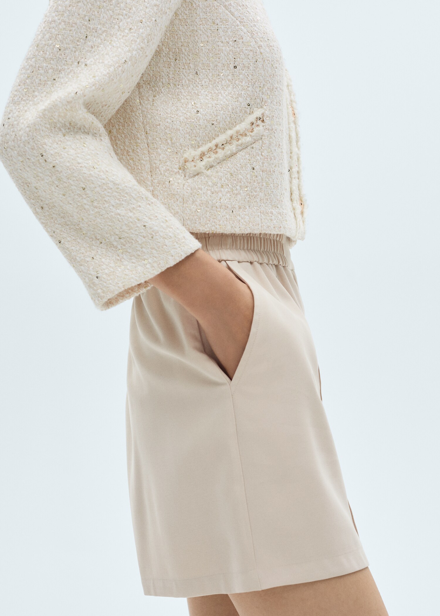 Elastic waist shorts - Details of the article 6