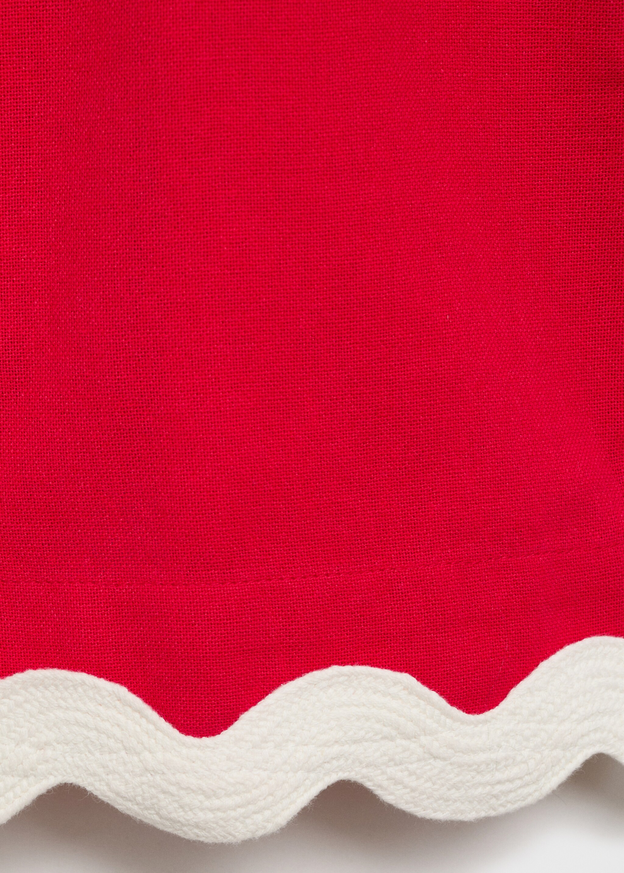 Cotton shorts with contrasting trim - Details of the article 8