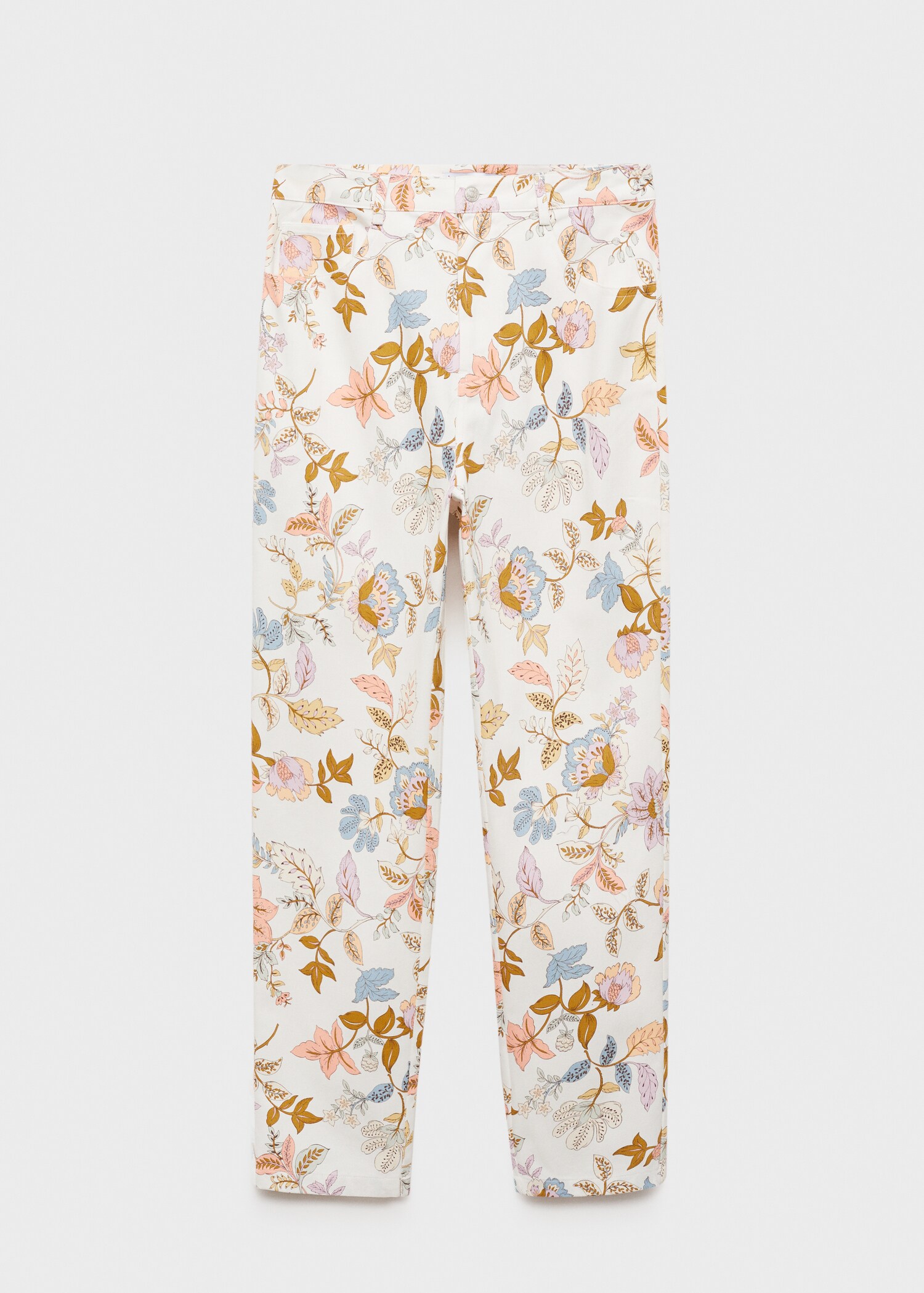 Pantalón recto estampado floral - Artículo sin modelo