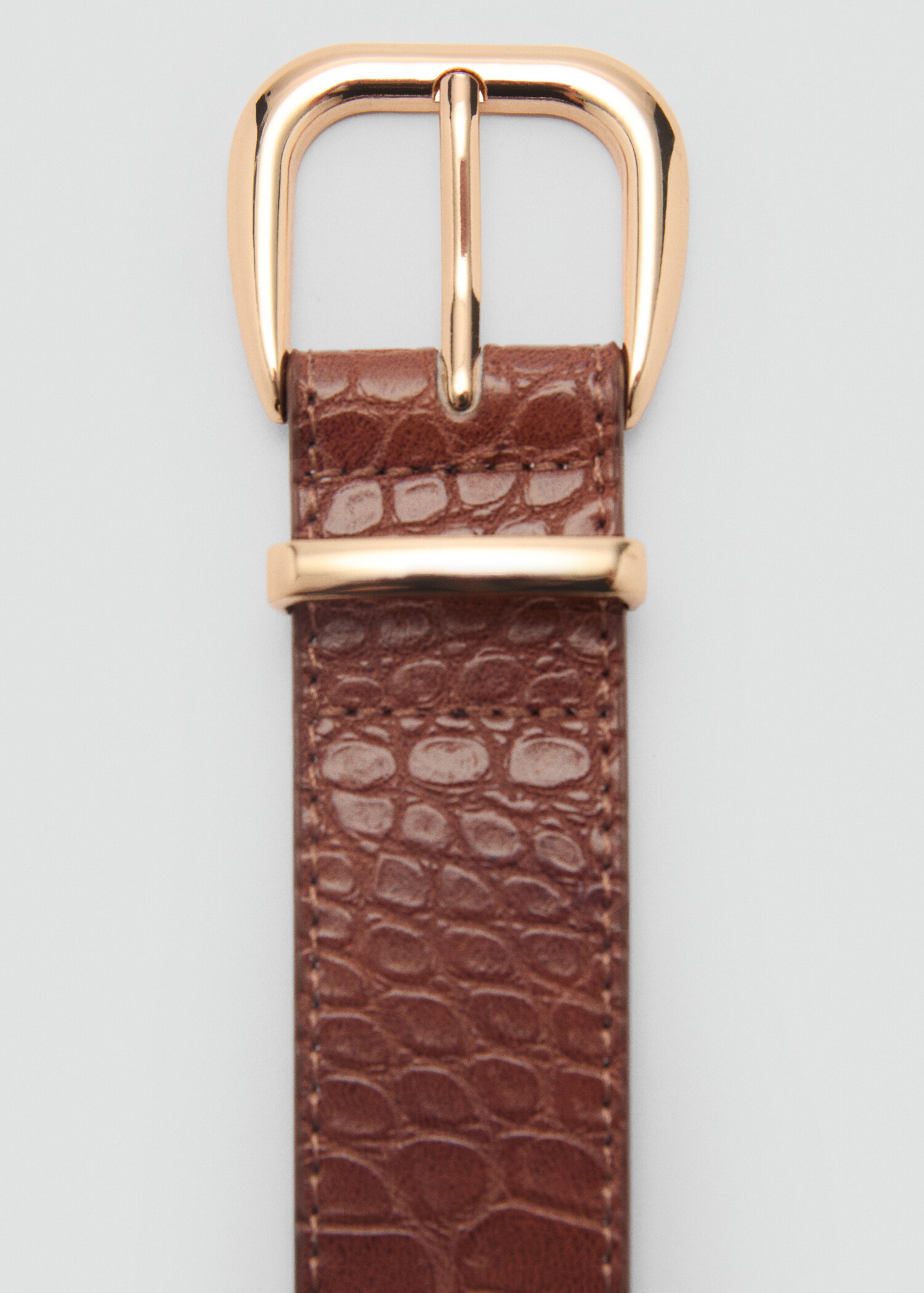 Crocodile-effect belt - Medium plane