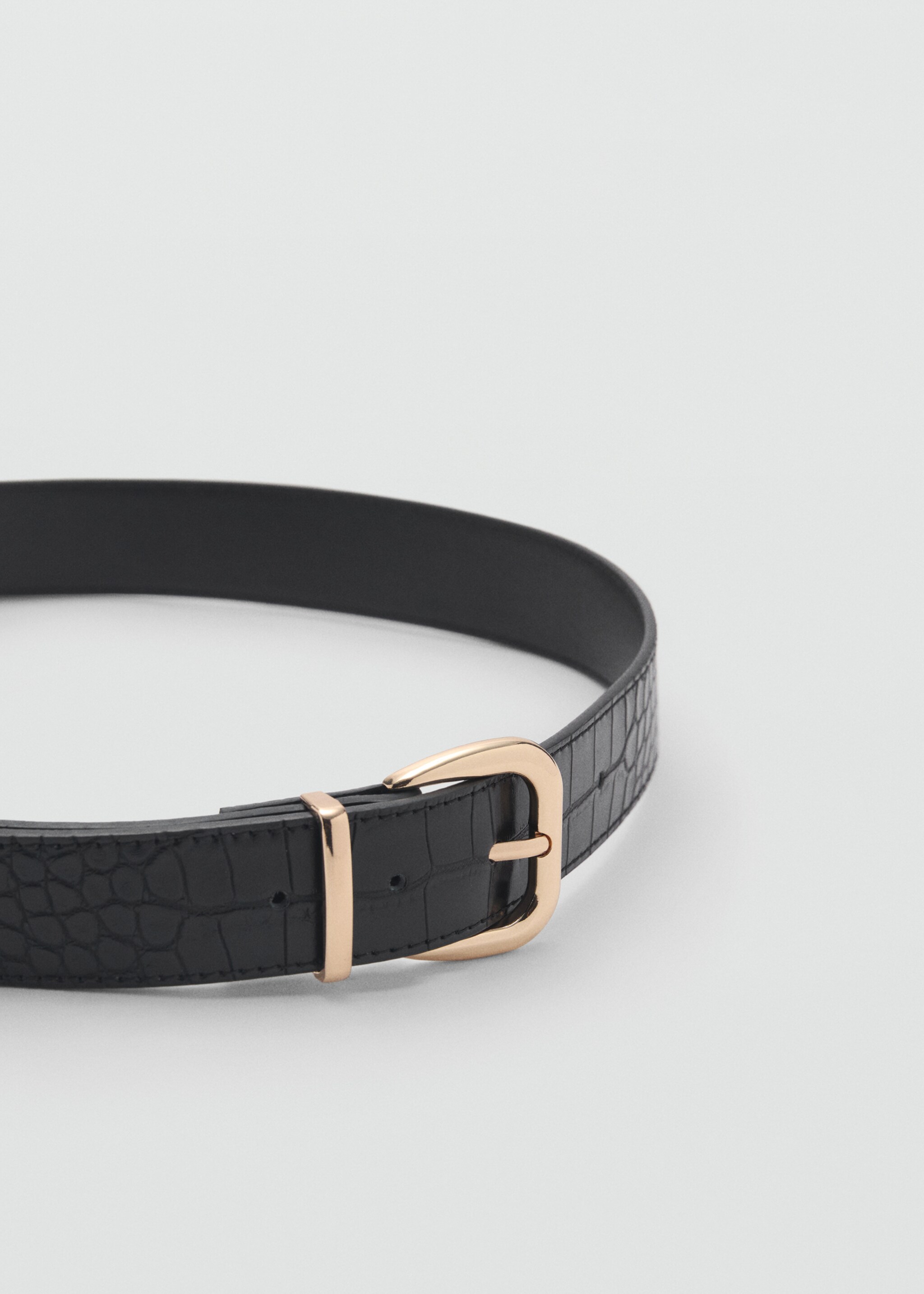 Crocodile-effect belt - Medium plane