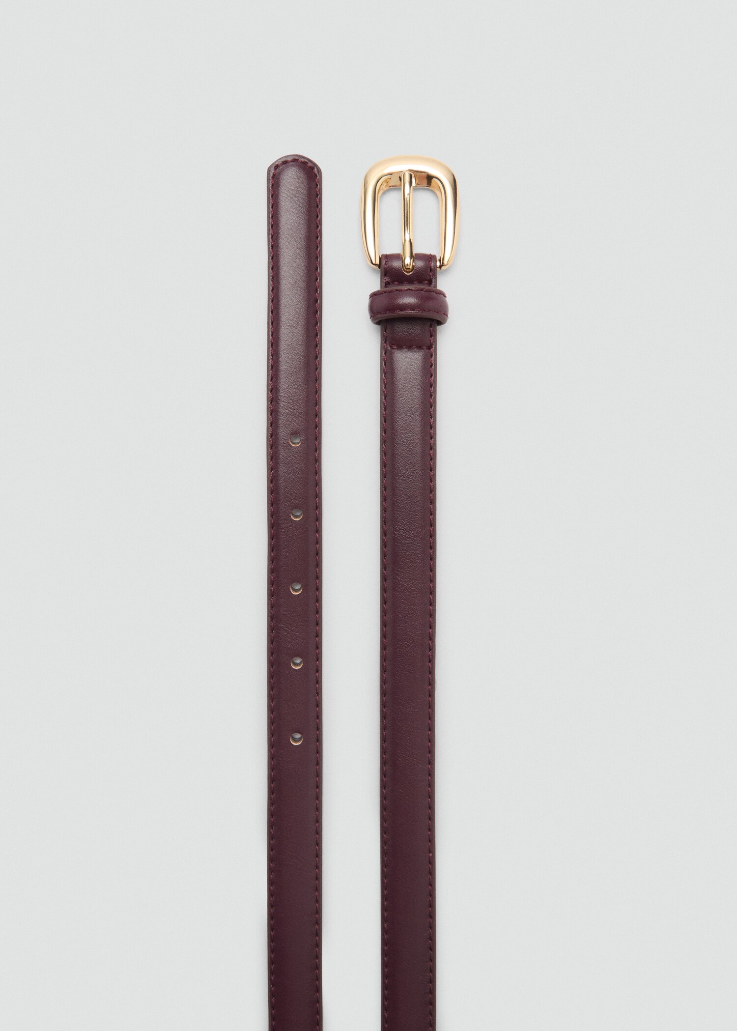 Skinny leather-effect belt - Details of the article 1