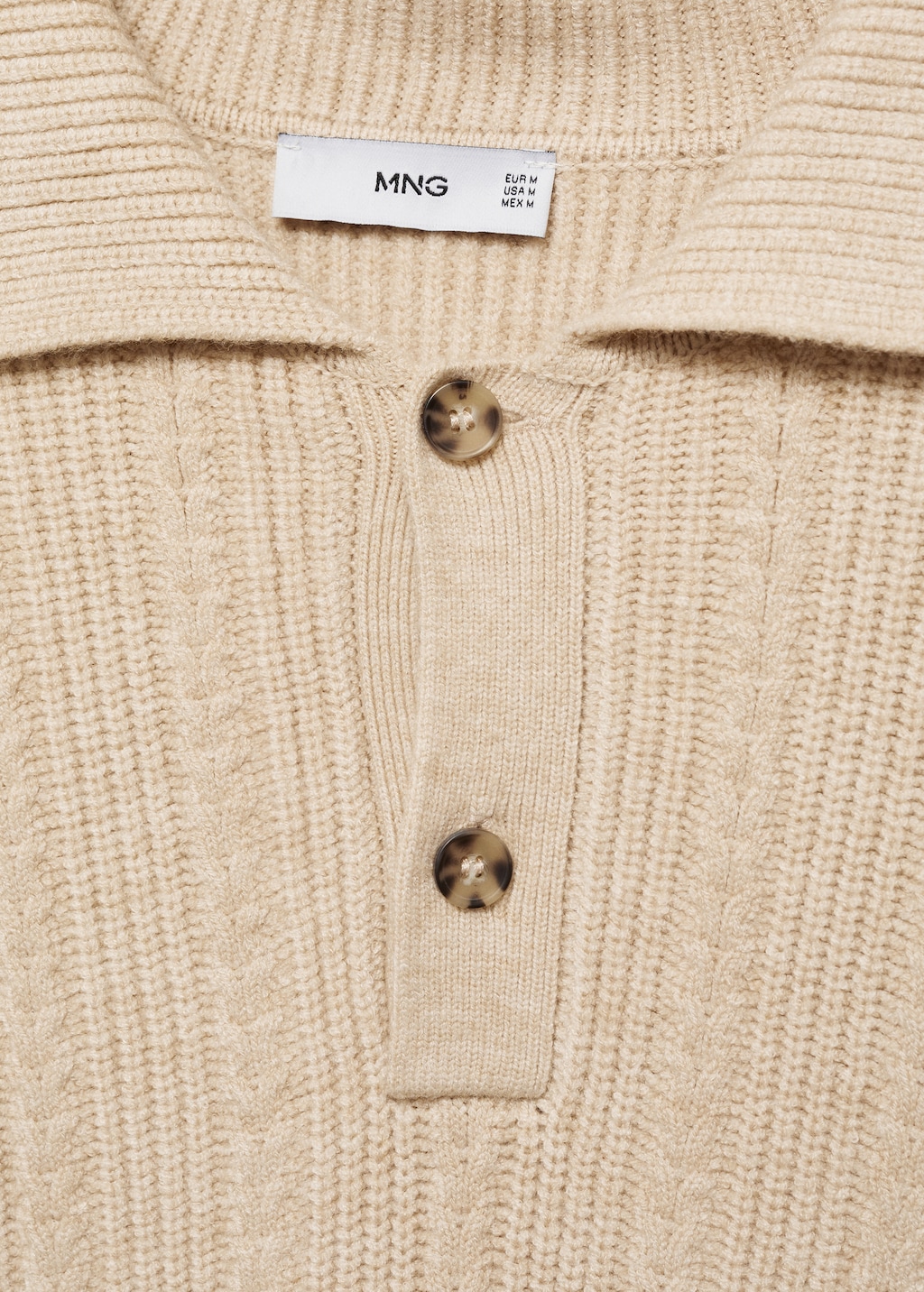 Knitted structured polo sweater - Men | MANGO USA