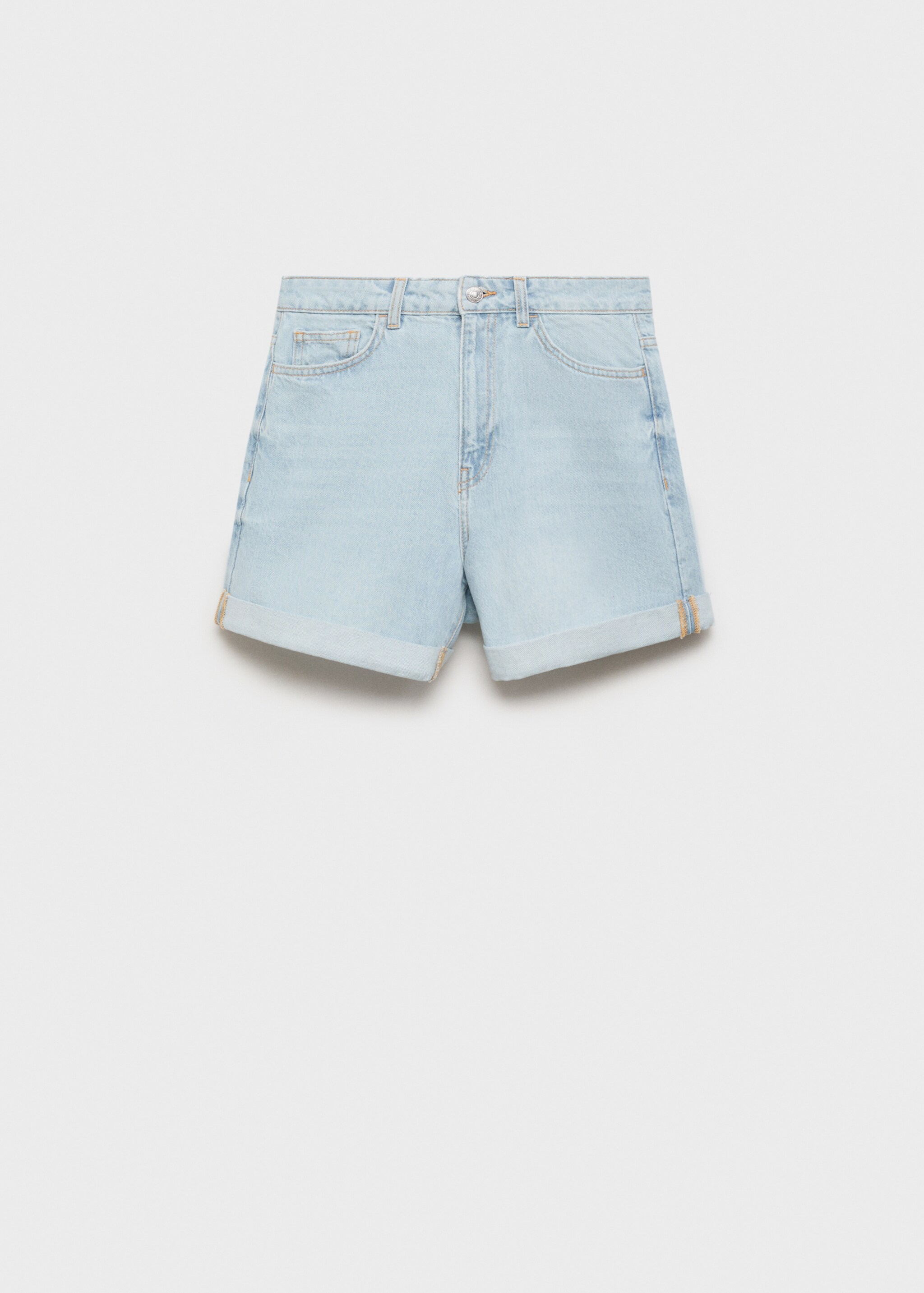 High-waisted mom-fit denim shorts - Article without model