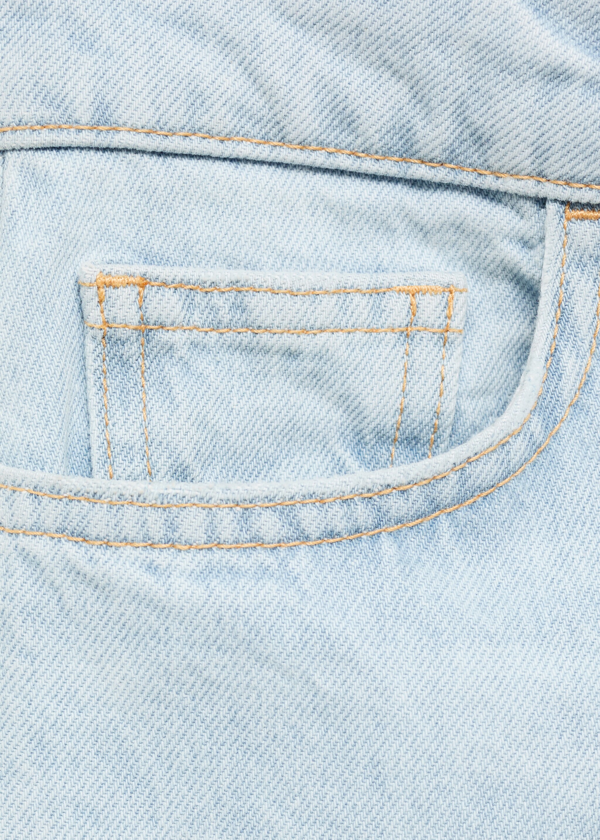 High-waisted mom-fit denim shorts - Details of the article 8