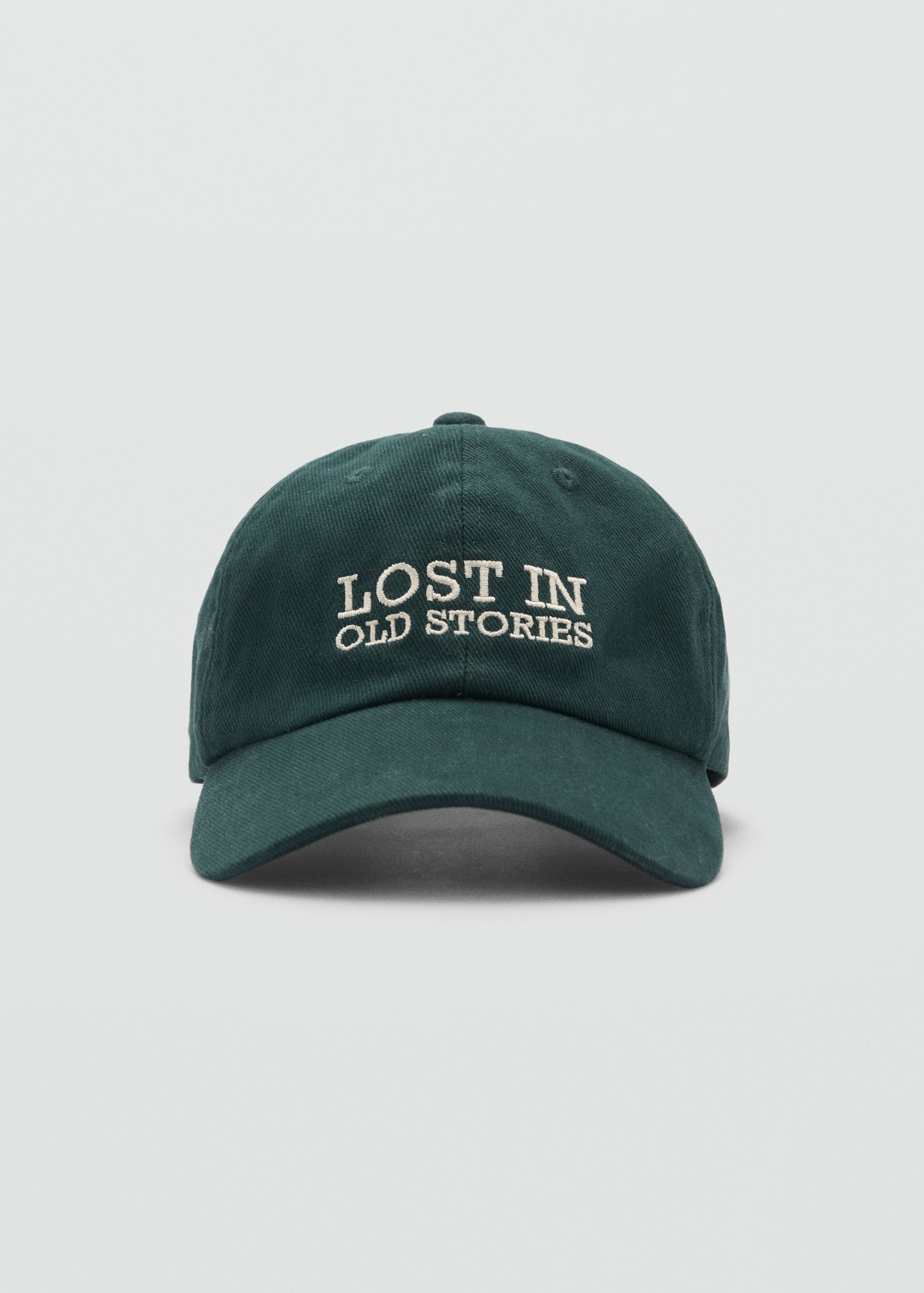 Embroidered canvas cap - Medium plane