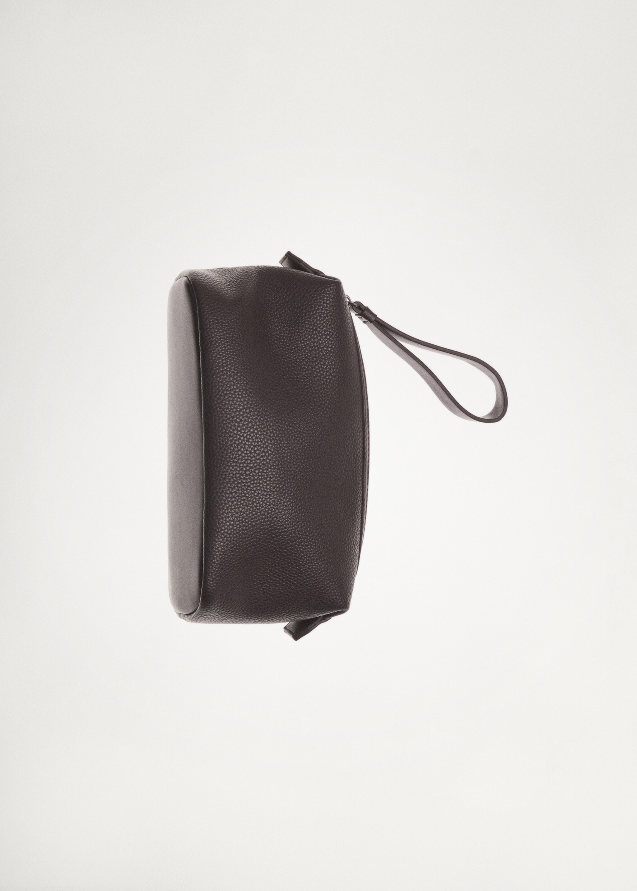 Trousse de toilette effet grainé à poignée contrastante - Détail de l'article 9