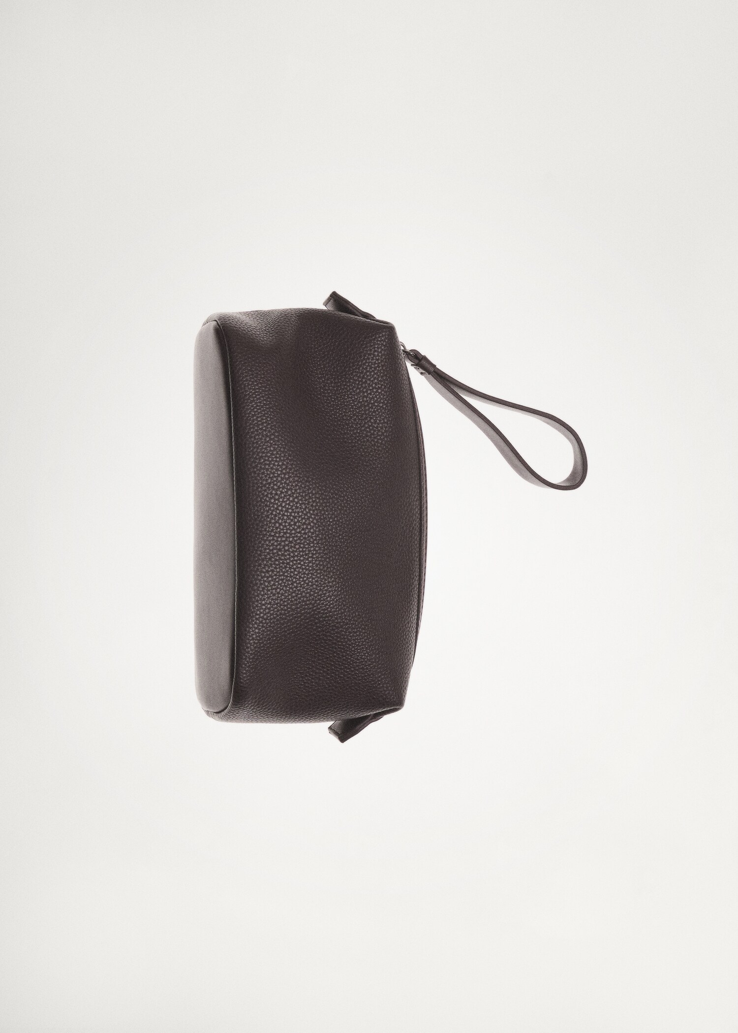 Trousse de toilette effet grainé à poignée contrastante - Détail de l'article 9