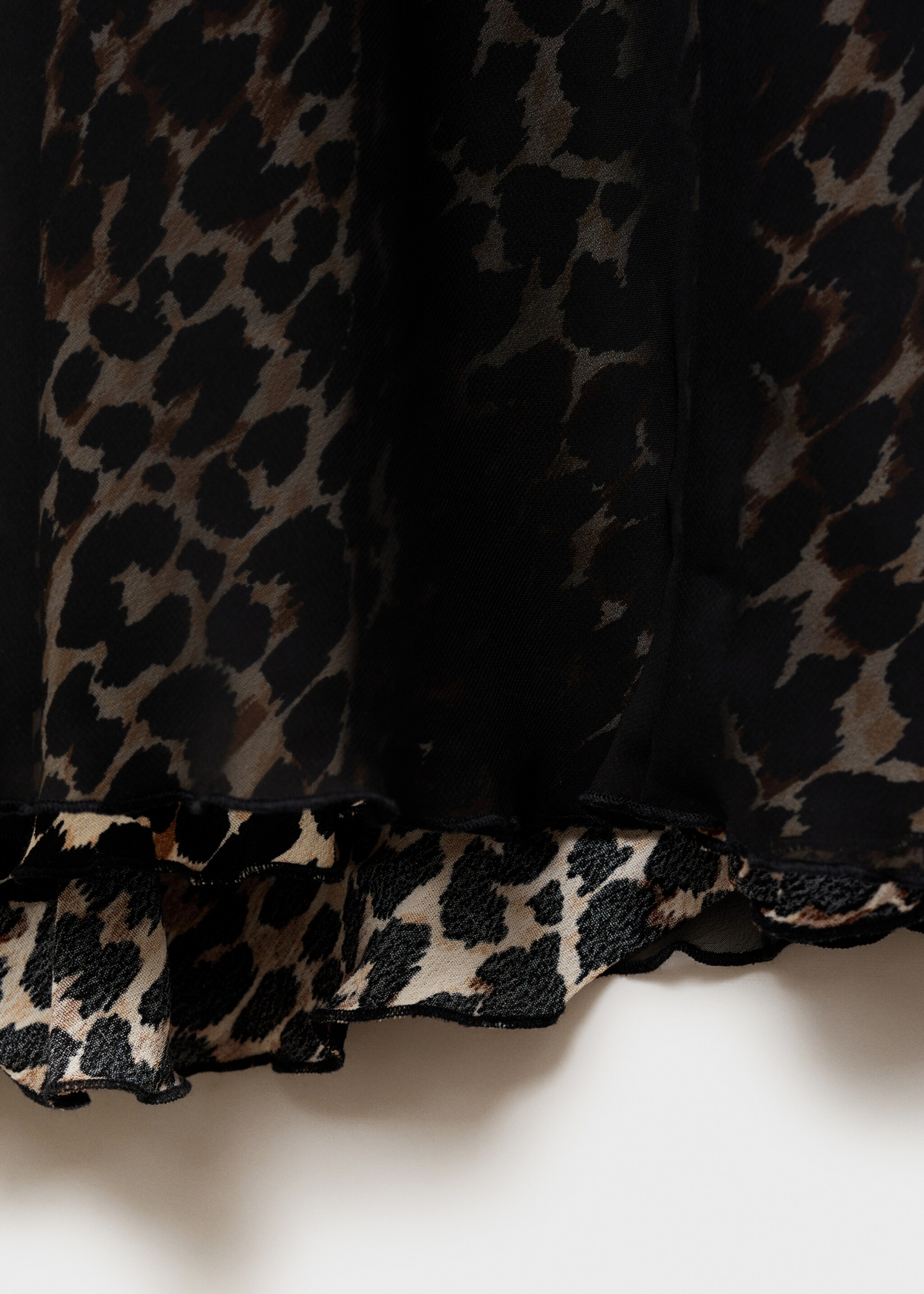 Leopard-print flared skirt - Details of the article 0