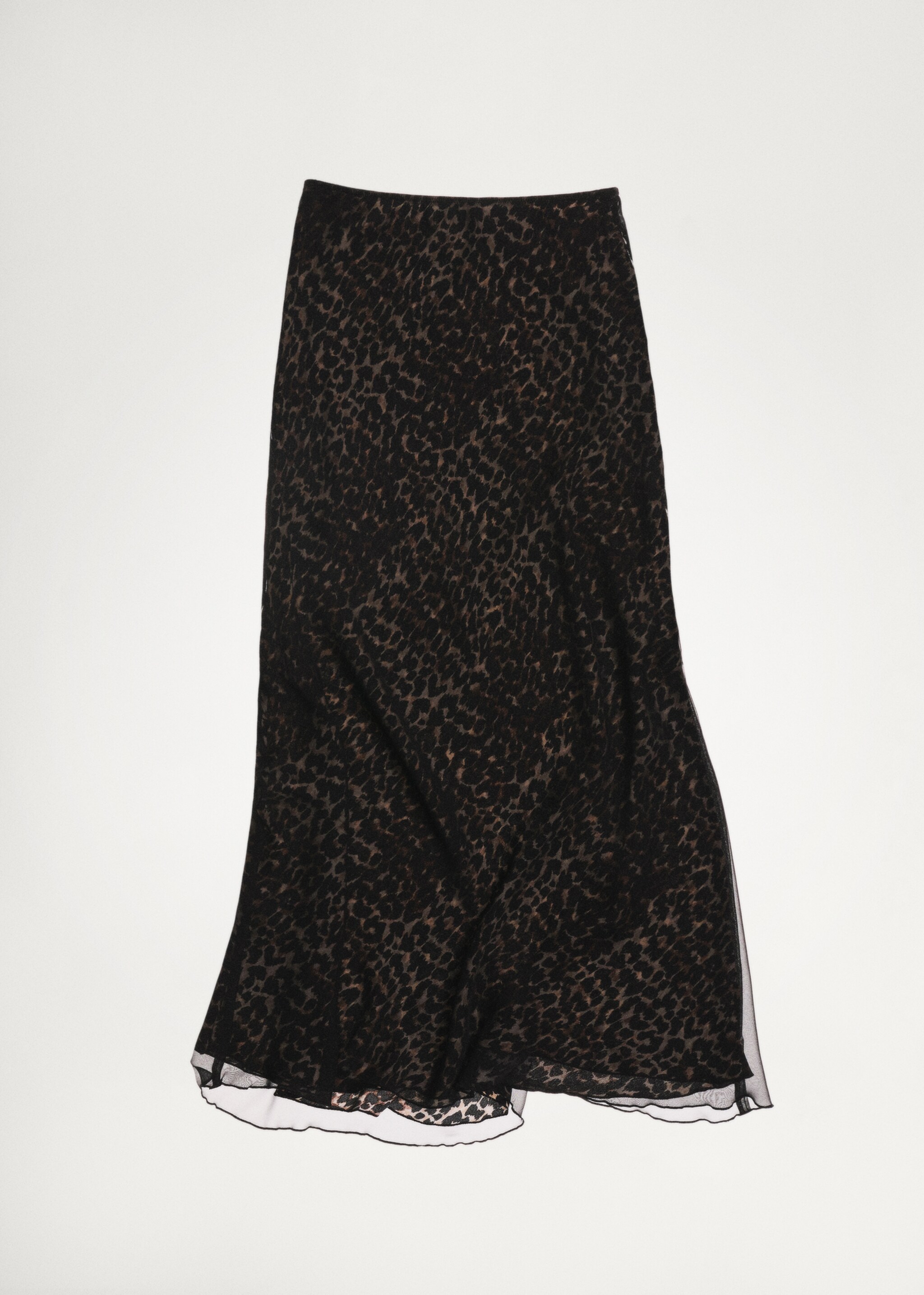 Leopard-print flared skirt - Details of the article 7
