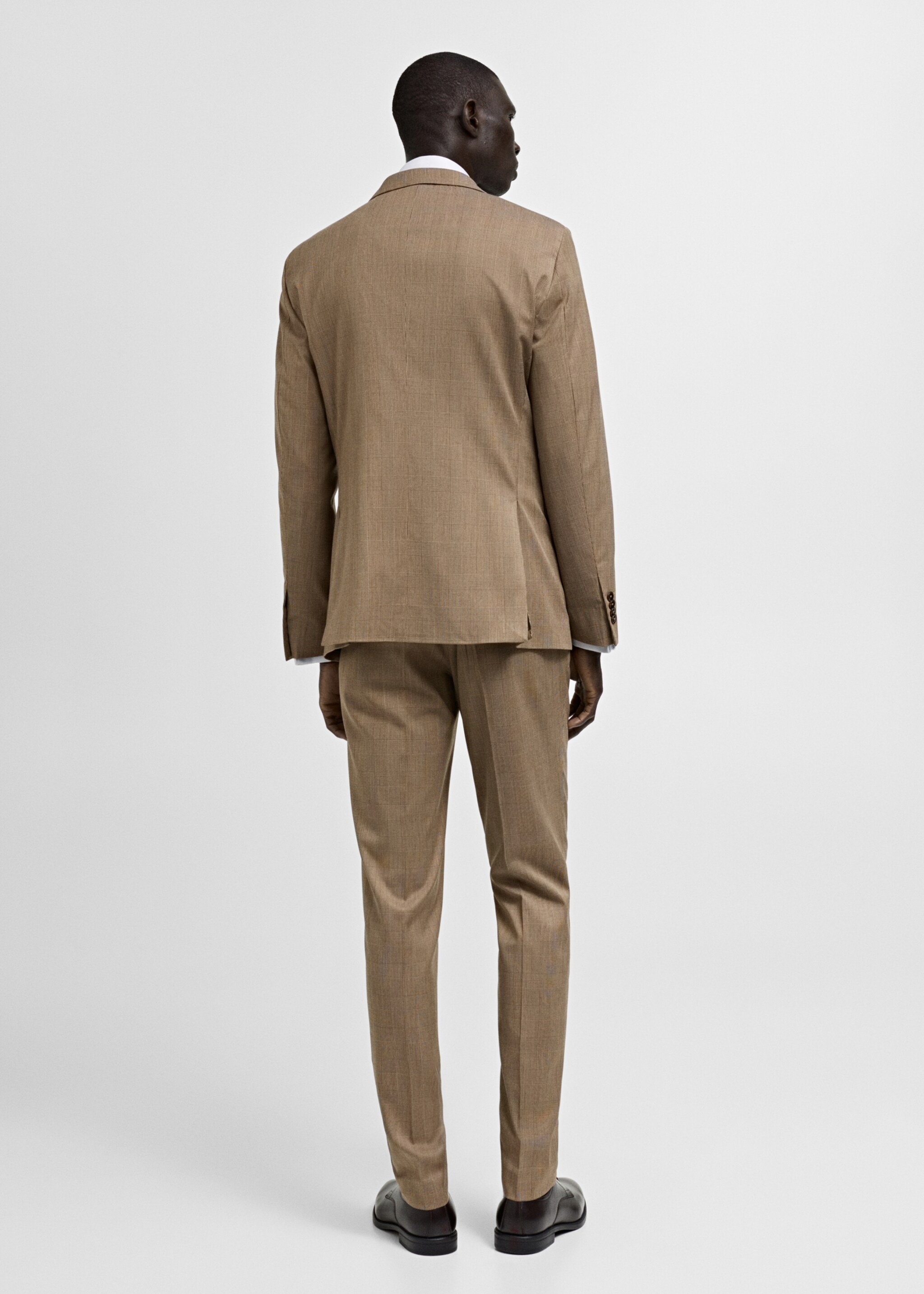 Milan Prince of Wales check suit jacket - Reverse of the article