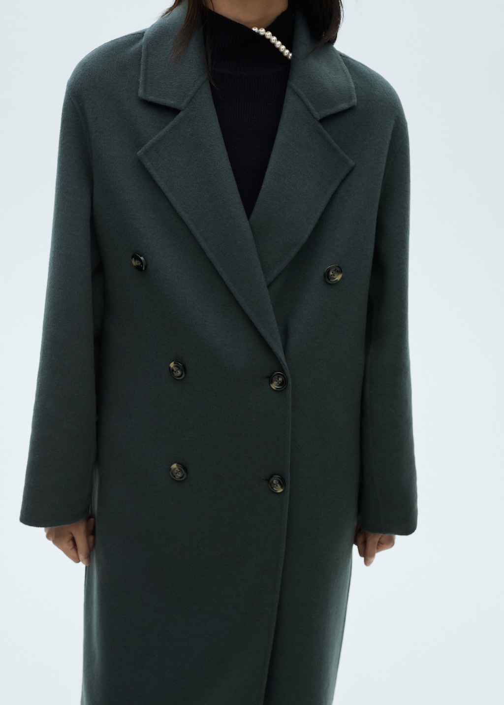 Thumbnail of Handmade oversized wool coat - Petrol Blue